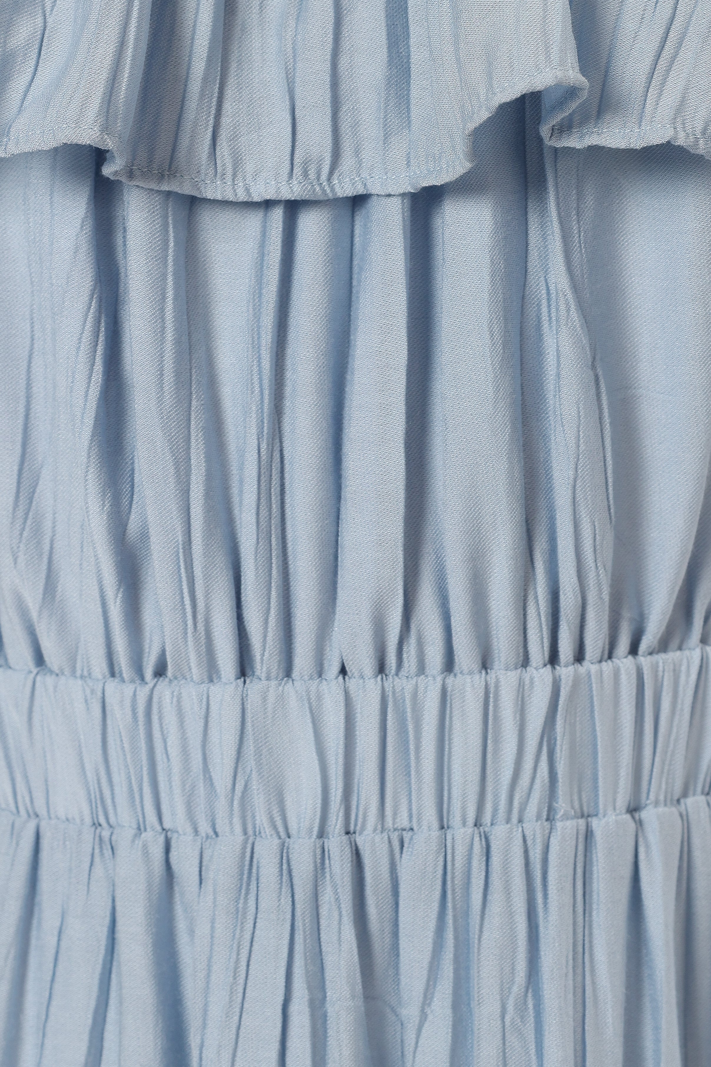 Jane Mini Ruffle Dress - Blue