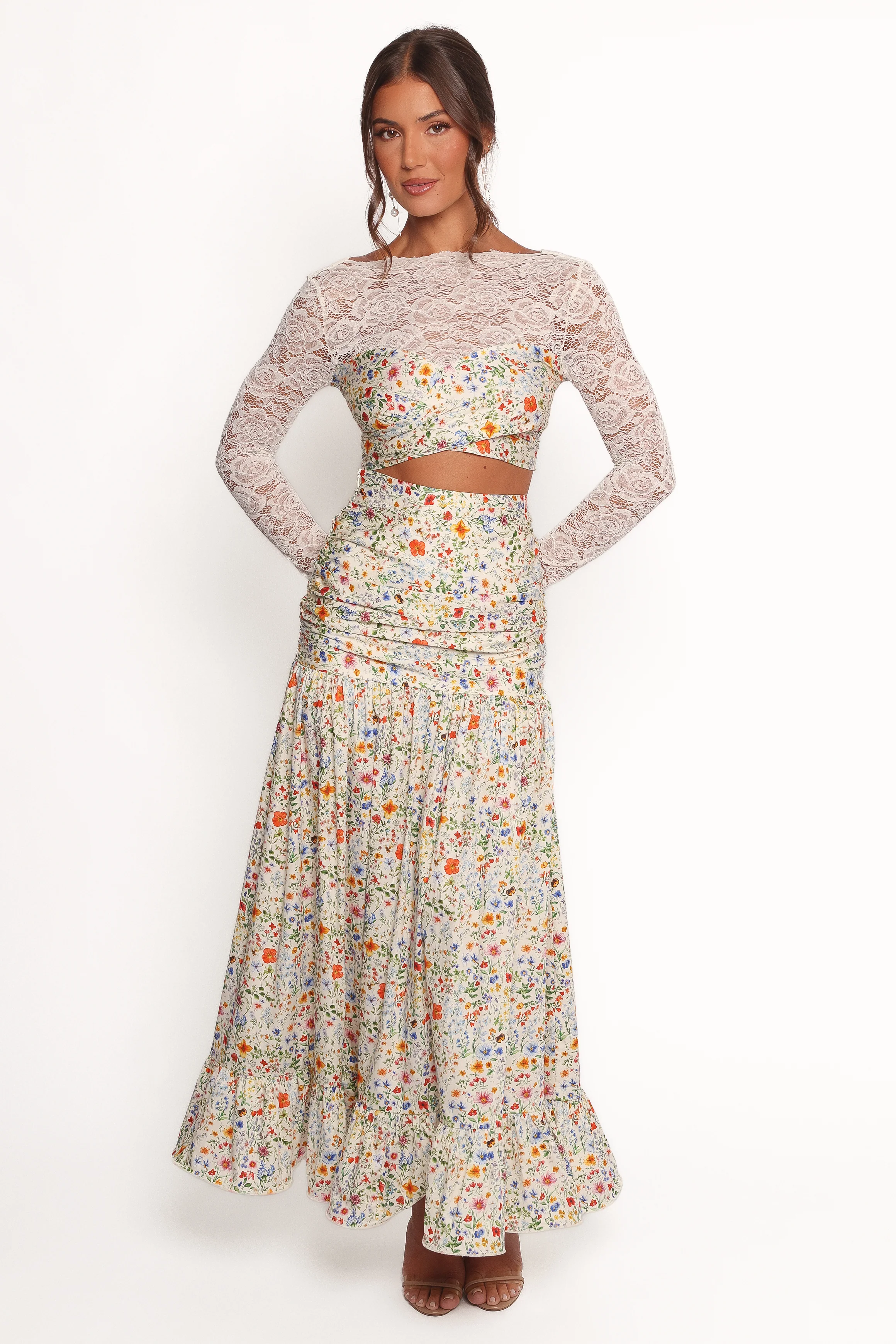 Dara Maxi Skirt - Garden Floral