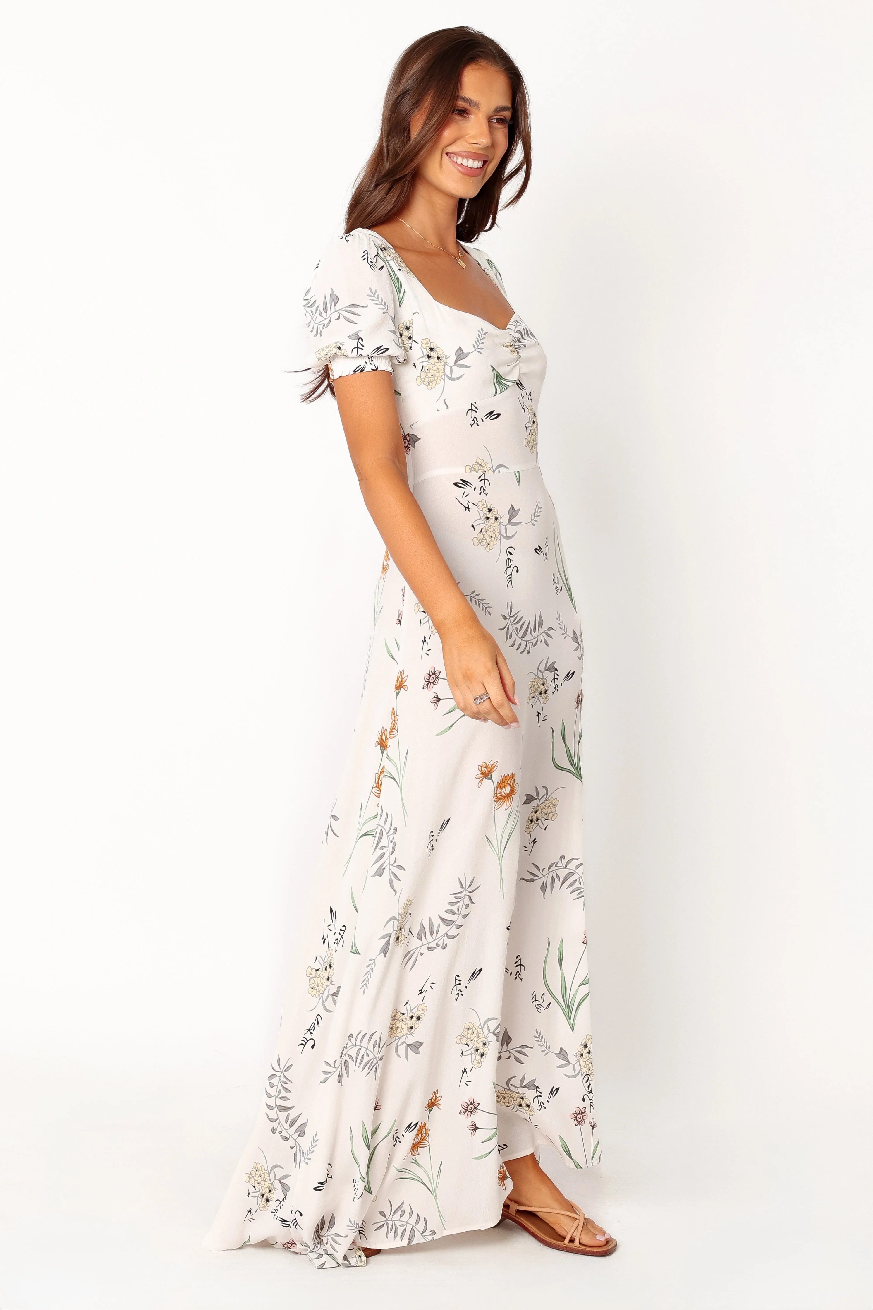 Franklin Maxi Dress - White Floral