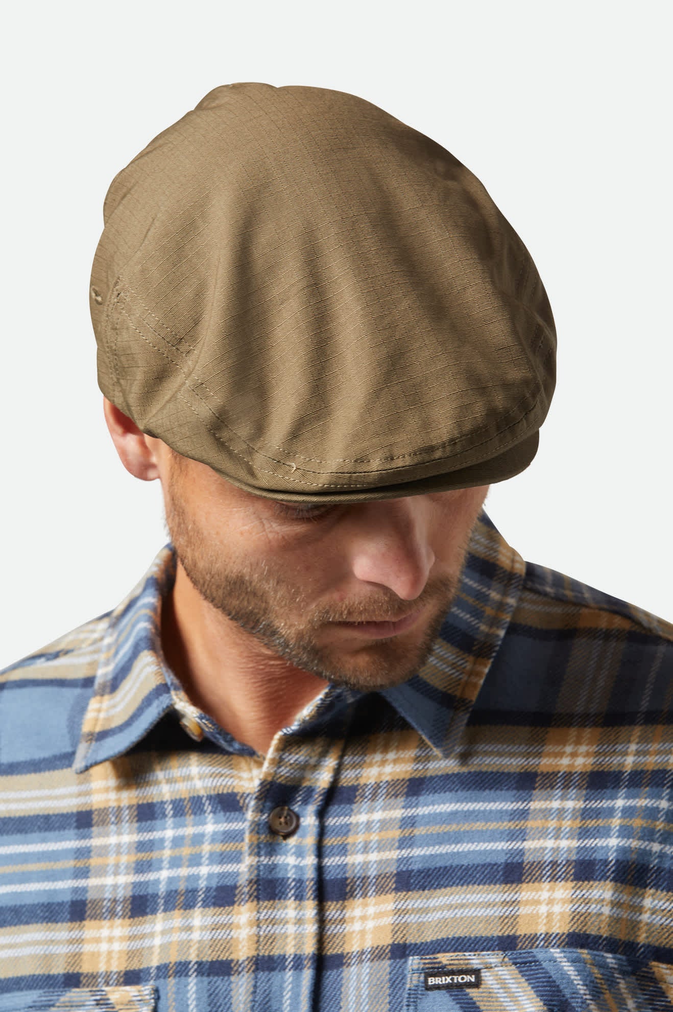 Hooligan Lightweight Flat Cap - Ivy Green Ripstop