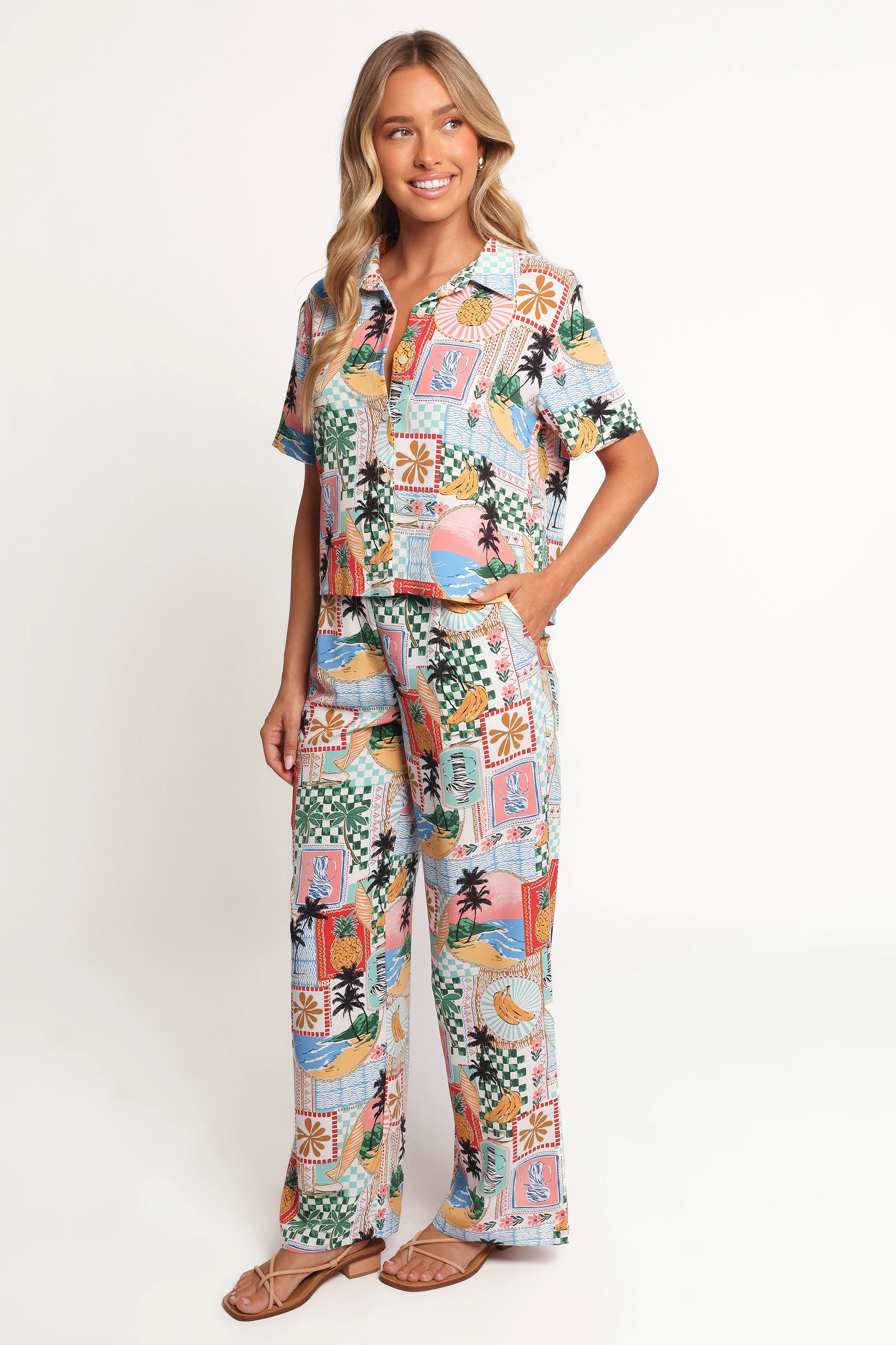 Valeria Pants - Off White Multi