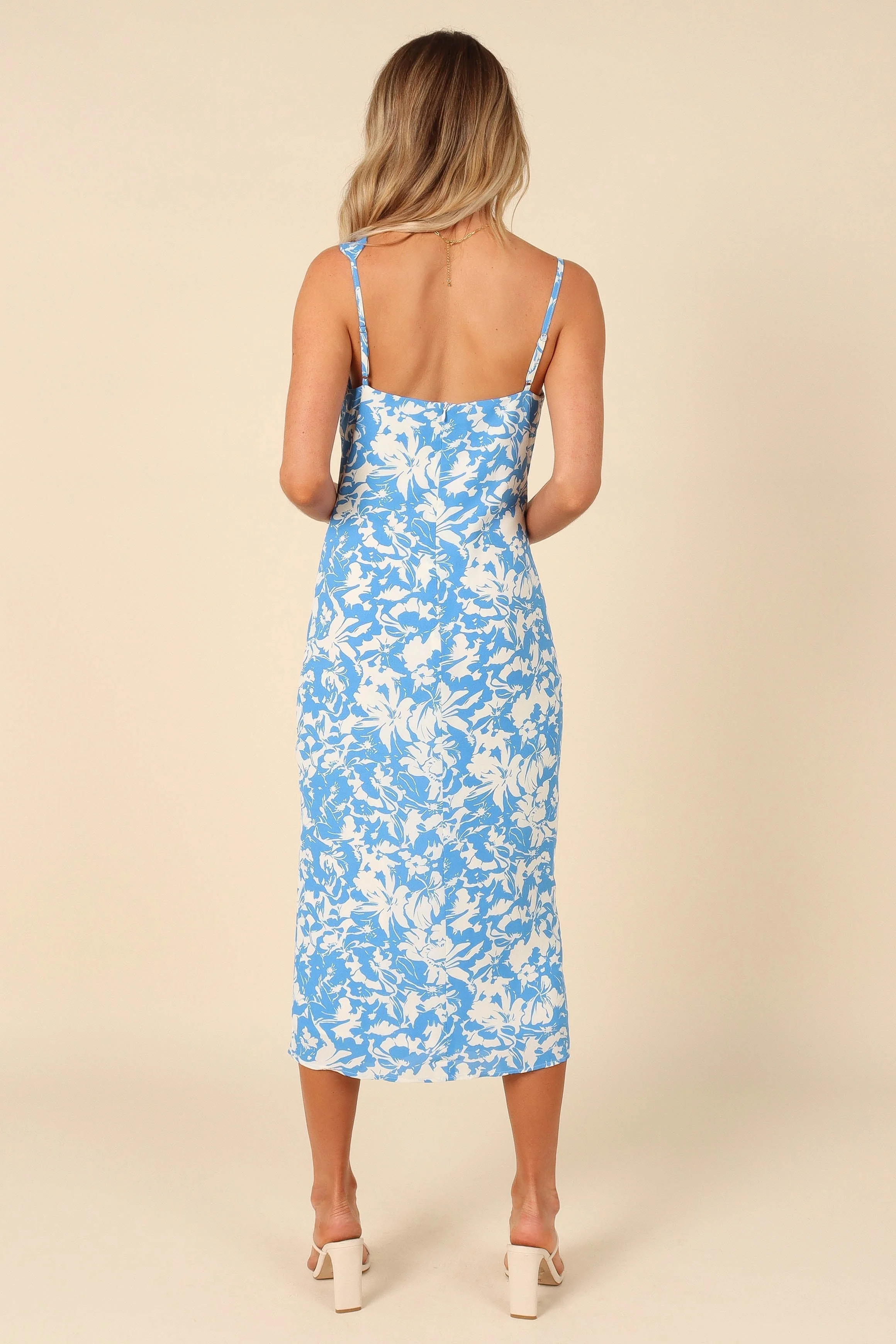 Elias Midi Dress - Blue Floral