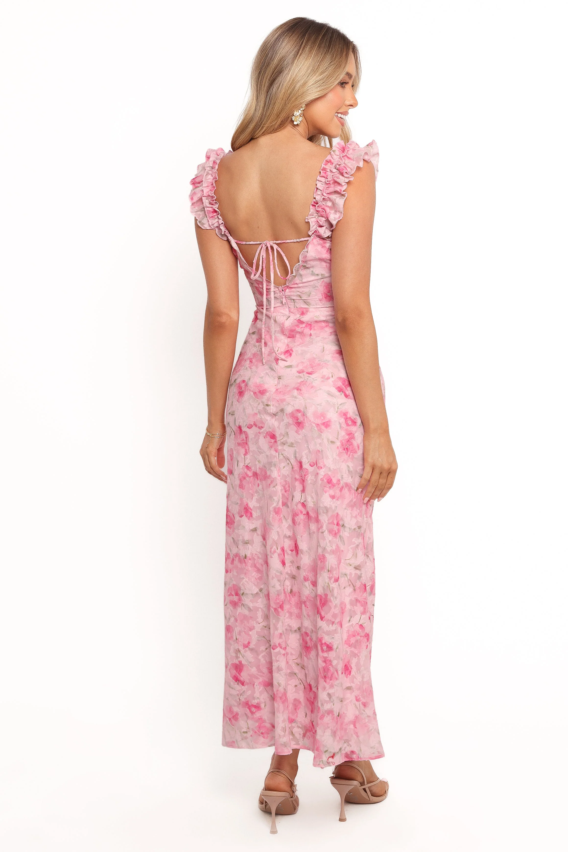 Jean Maxi Dress - Pink Floral