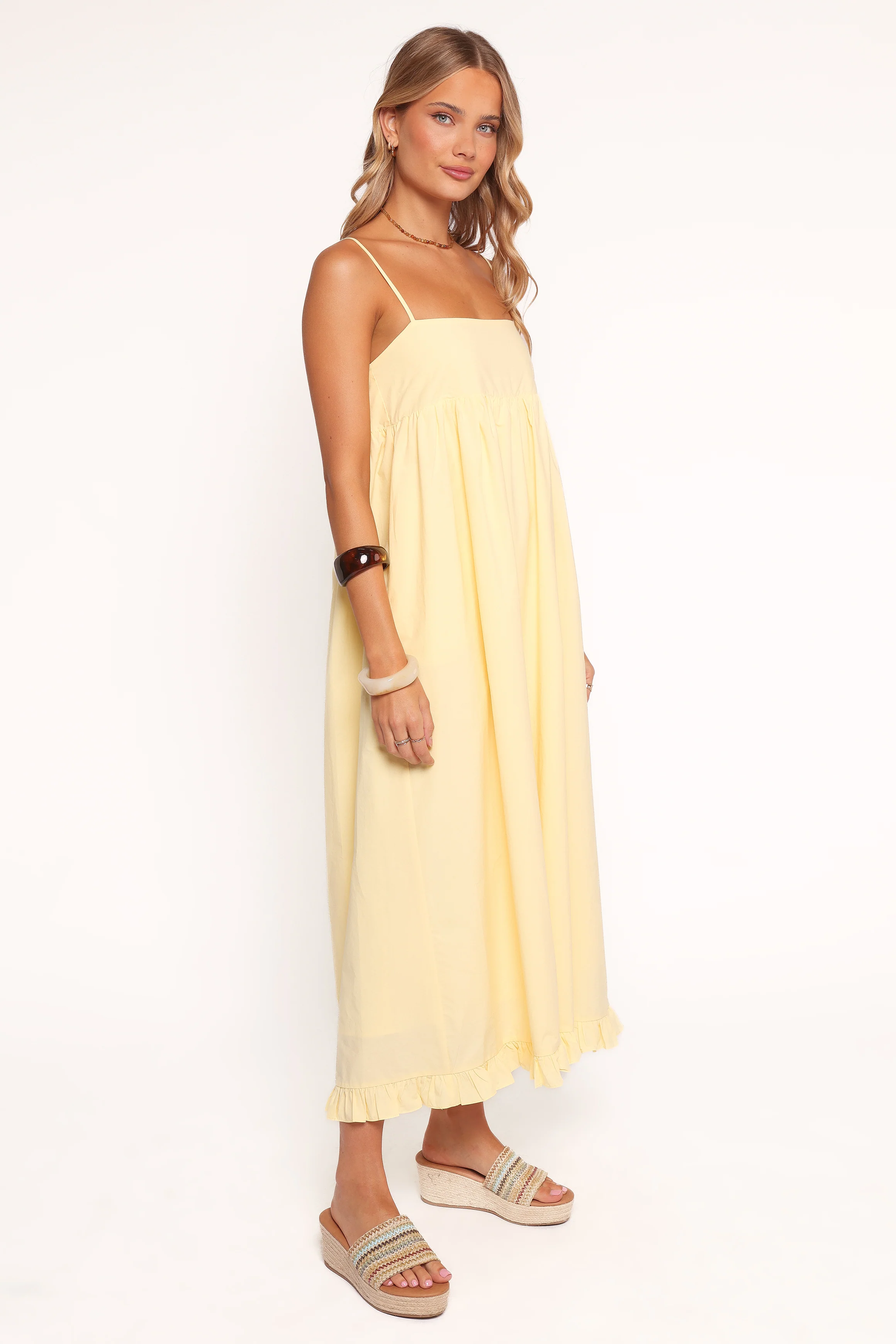 Miuccia Maxi Dress - Butter Yellow