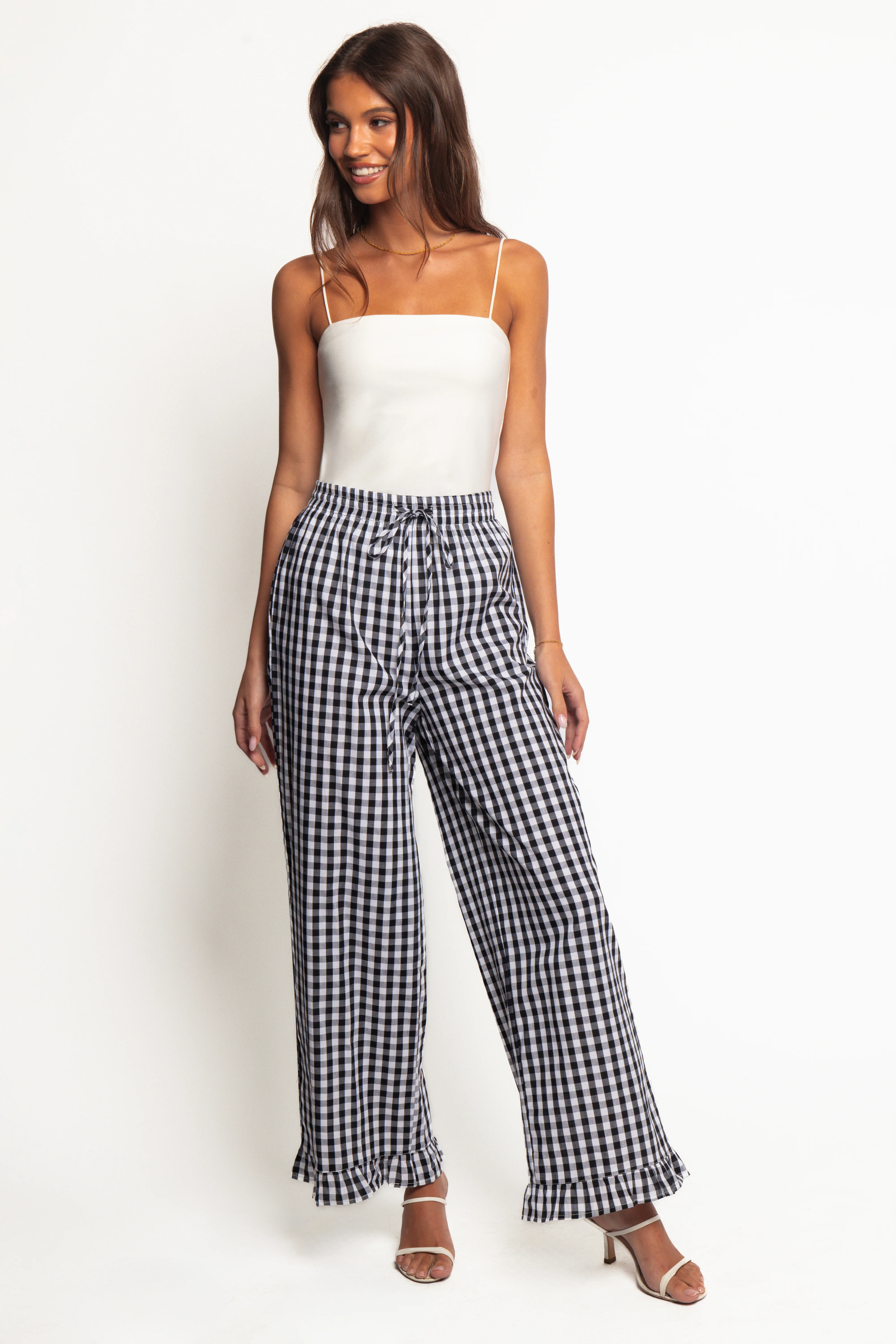 Marina Pant - Black Gingham