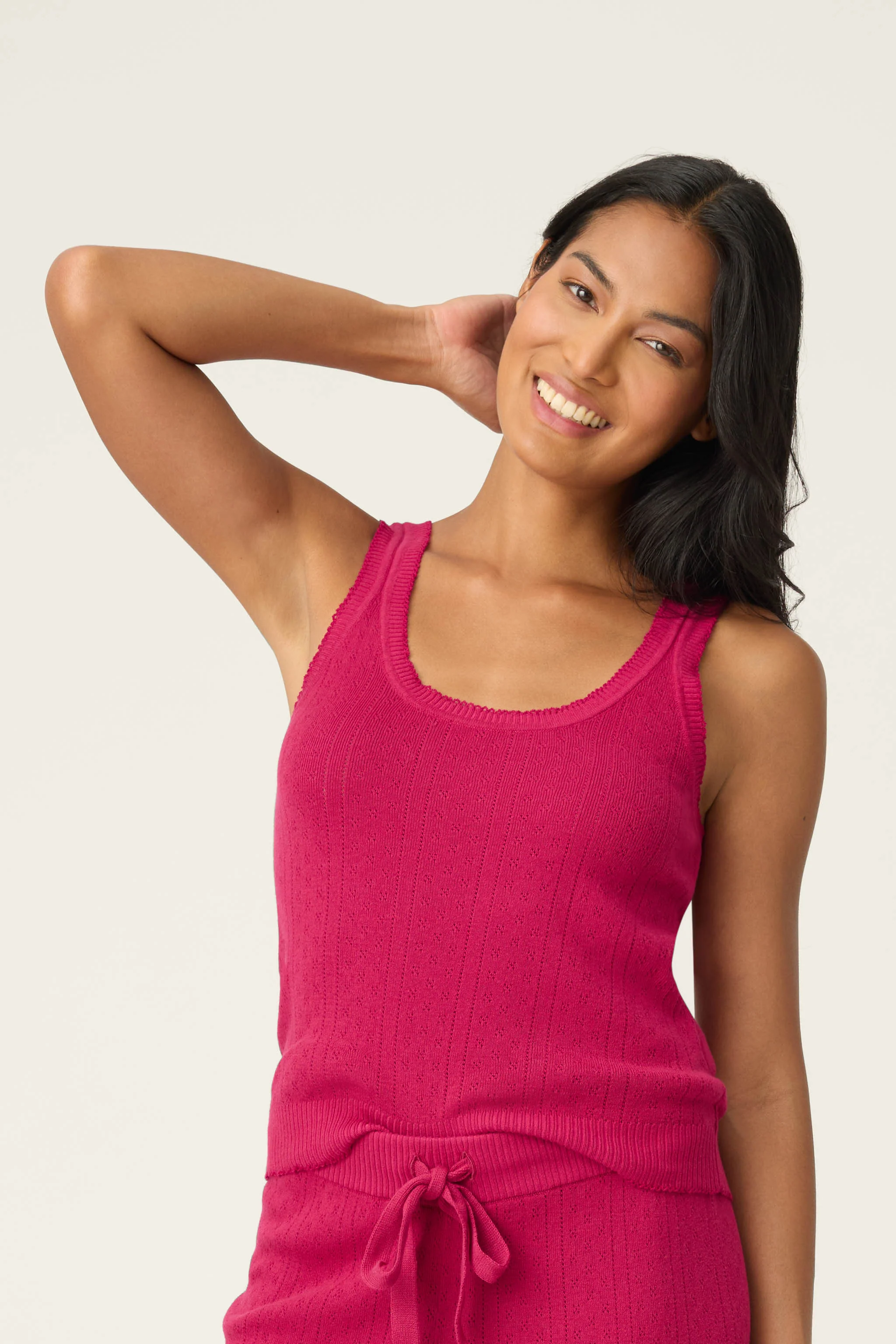 Sweetheart Pointelle Fitted Camisole