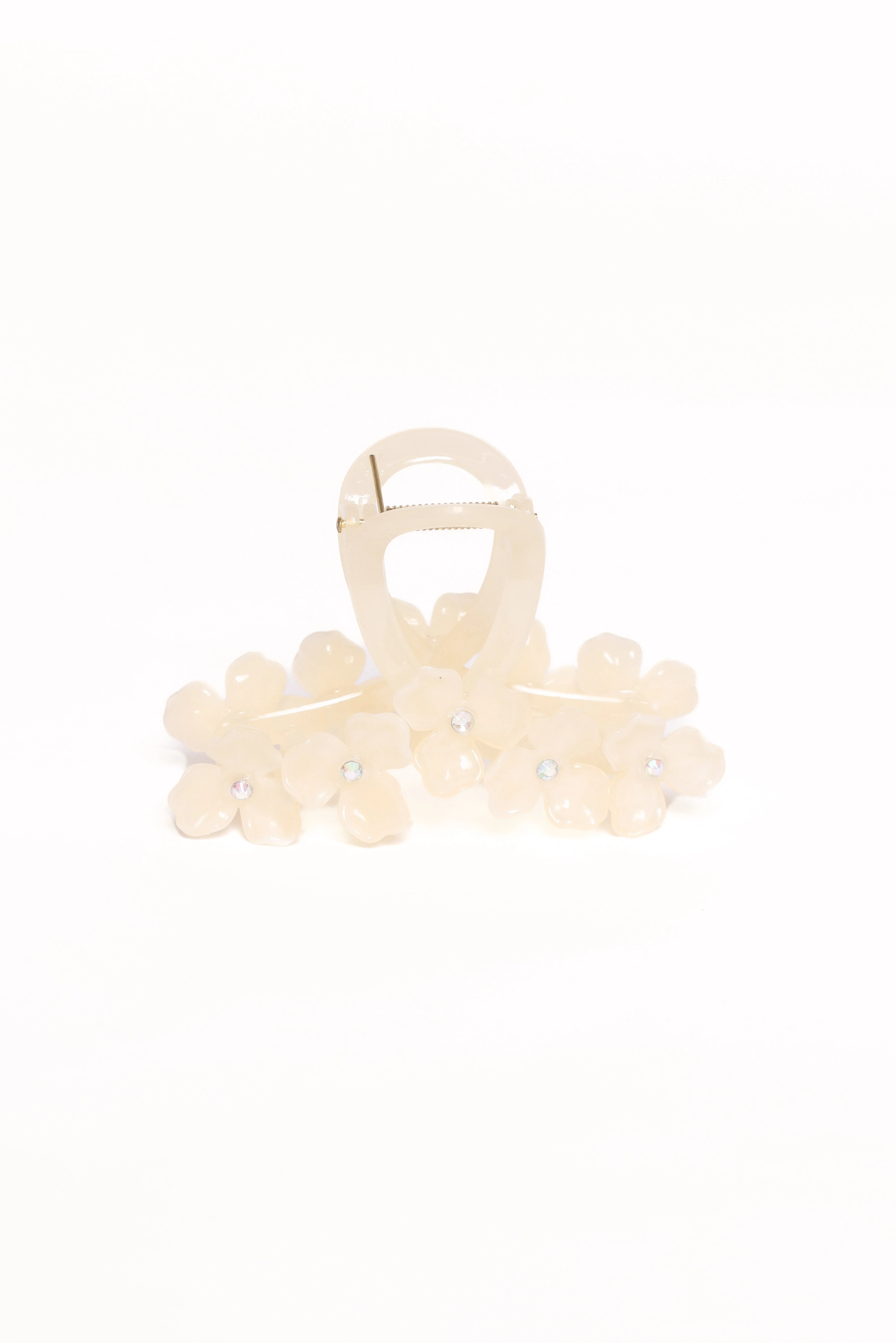 Shiloh Flower Hair Clip - Cream