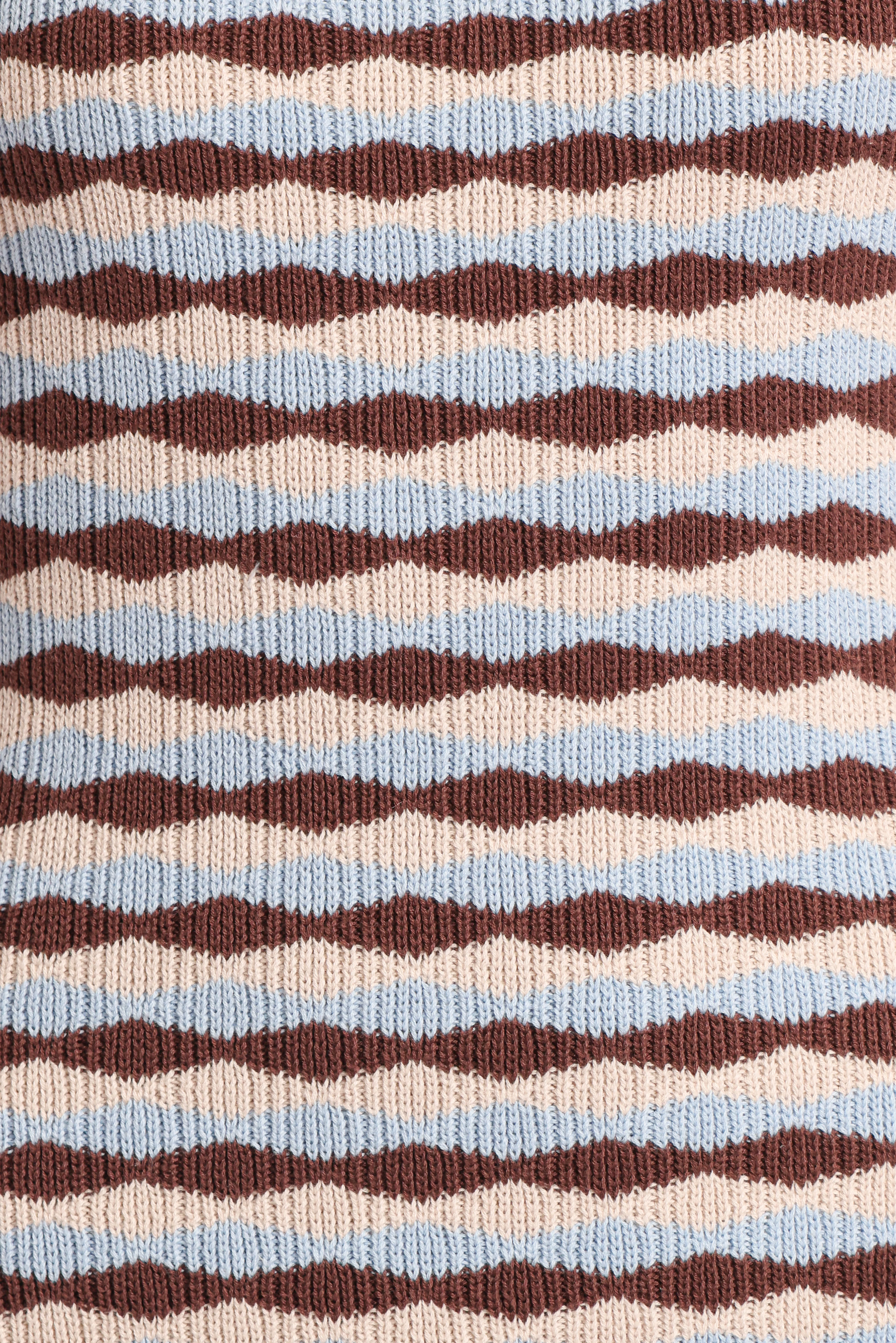 Elfrida Knit Mini Dress - Blue/Brown