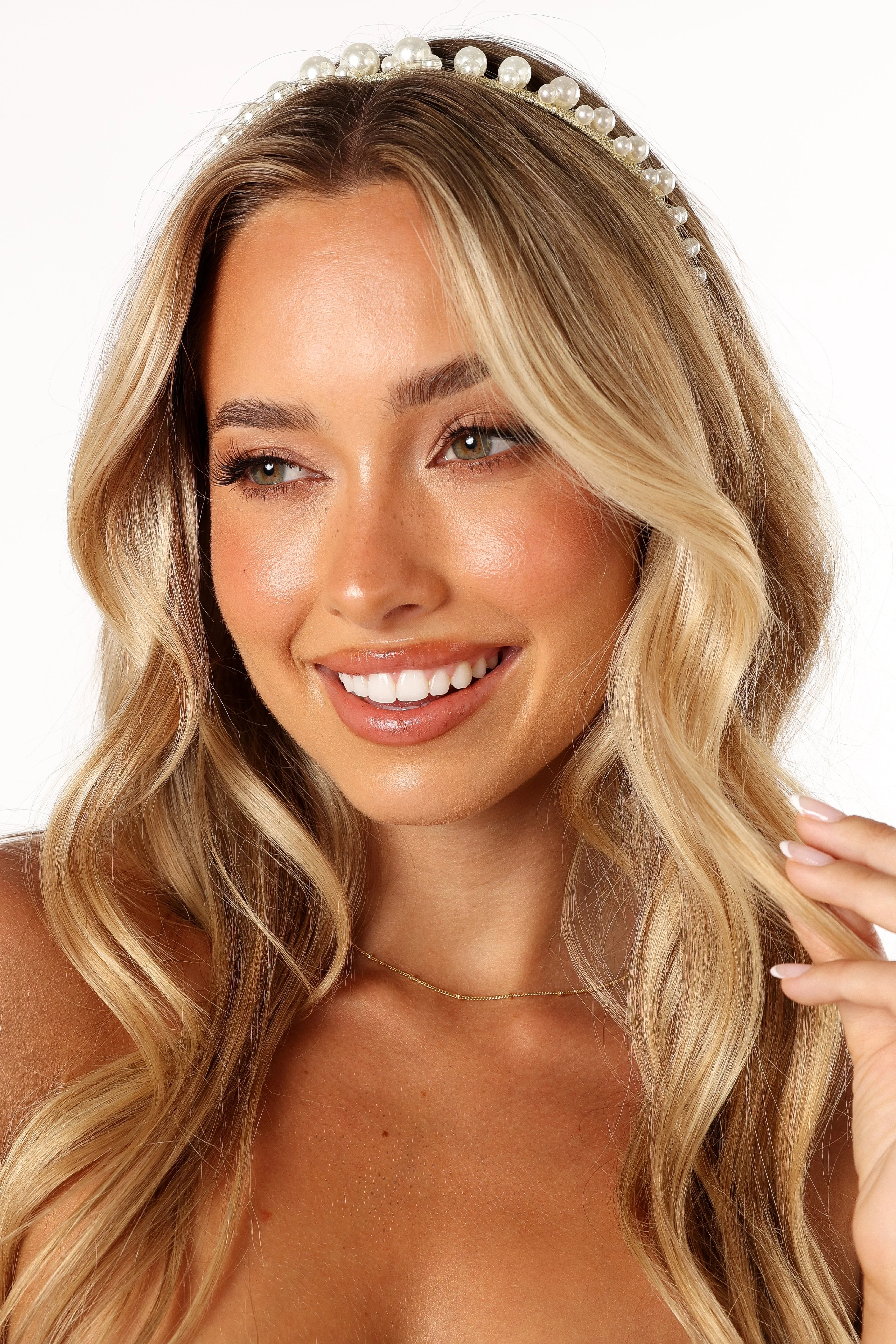 Baylee Headband - Pearl