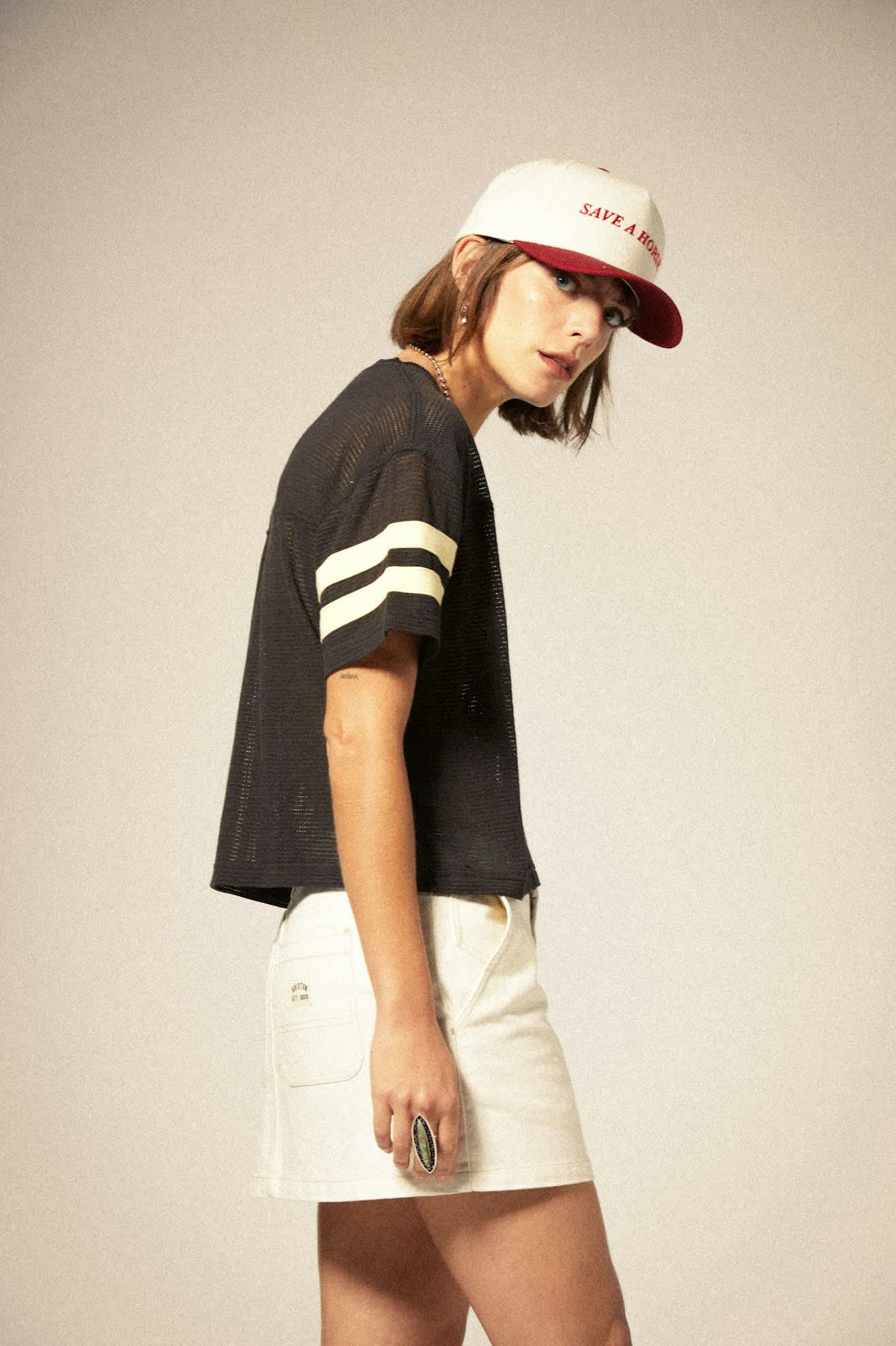 Save A Horse Netplus Snapback - Crimson/Off White