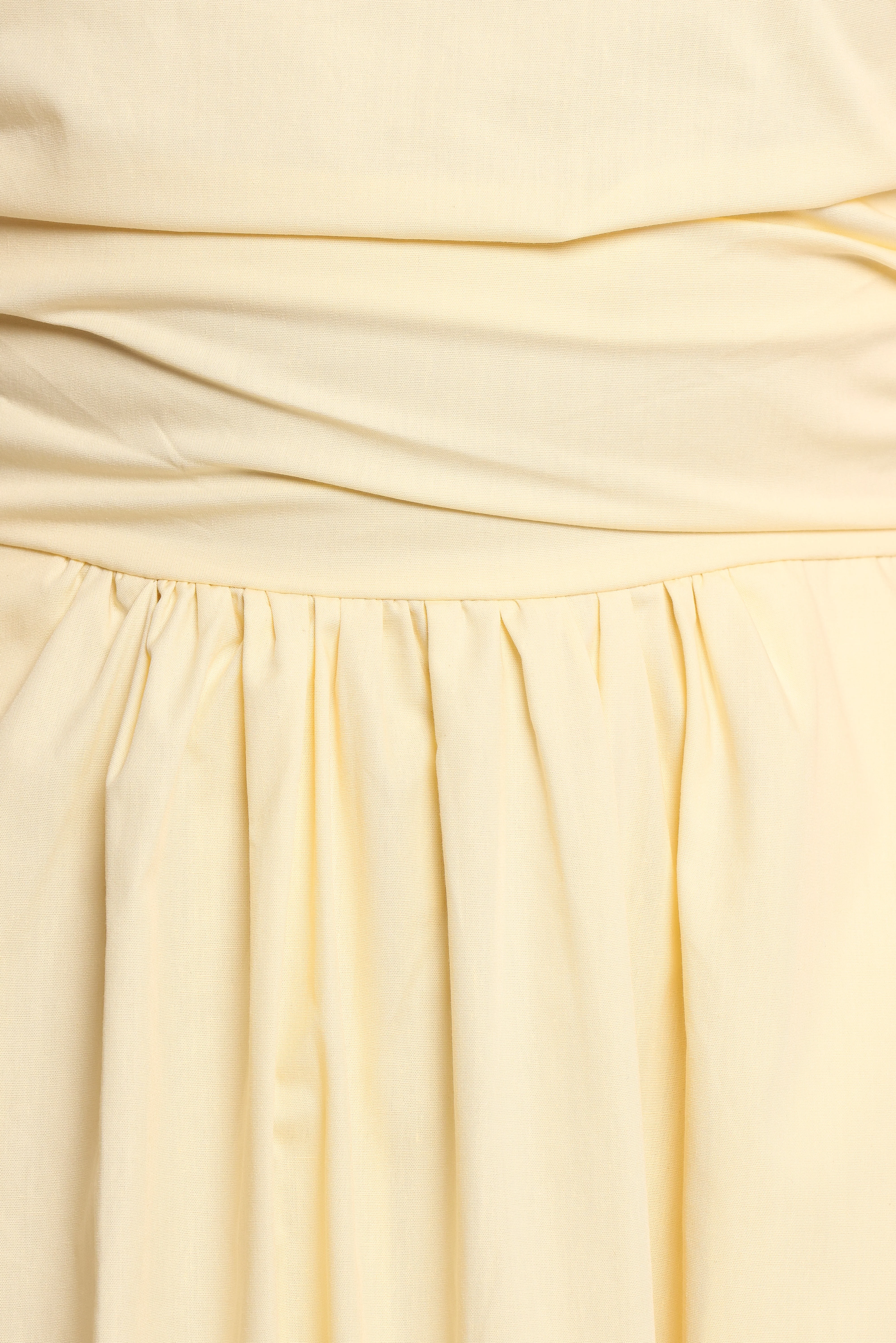 Clo Puff Sleeve Midi Dress - Yellow