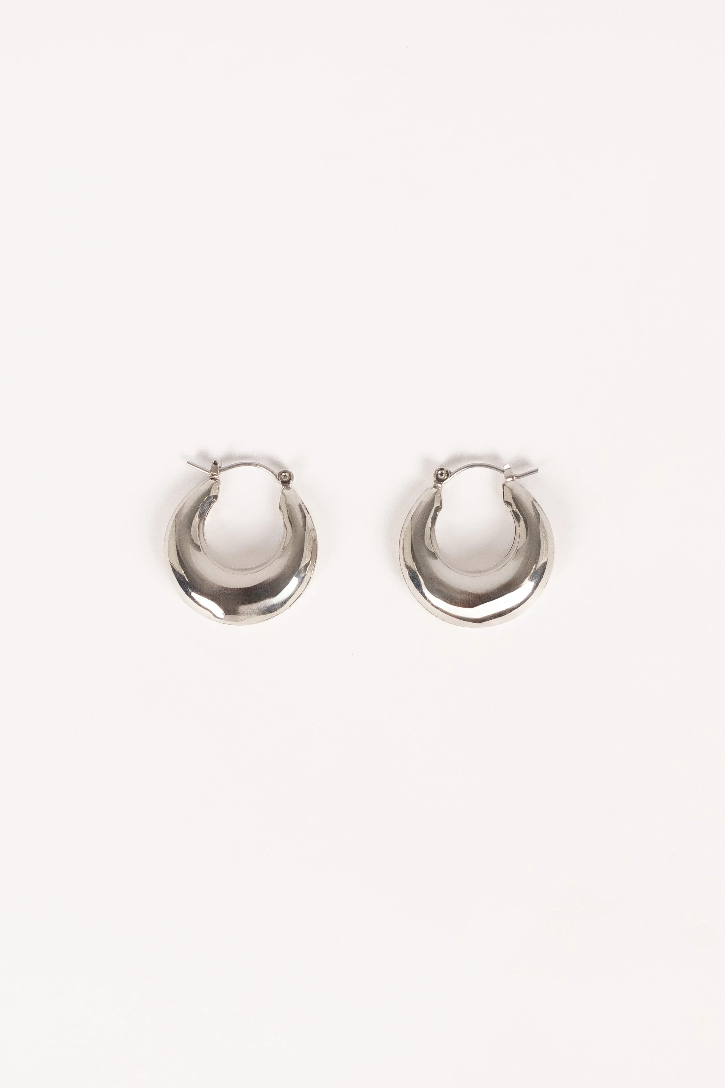 James Hoop Earrings - Silver