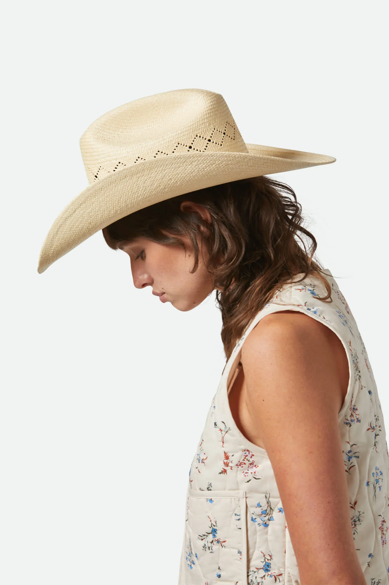 Laredo Panama Straw Cowboy Hat - Catalina Sand
