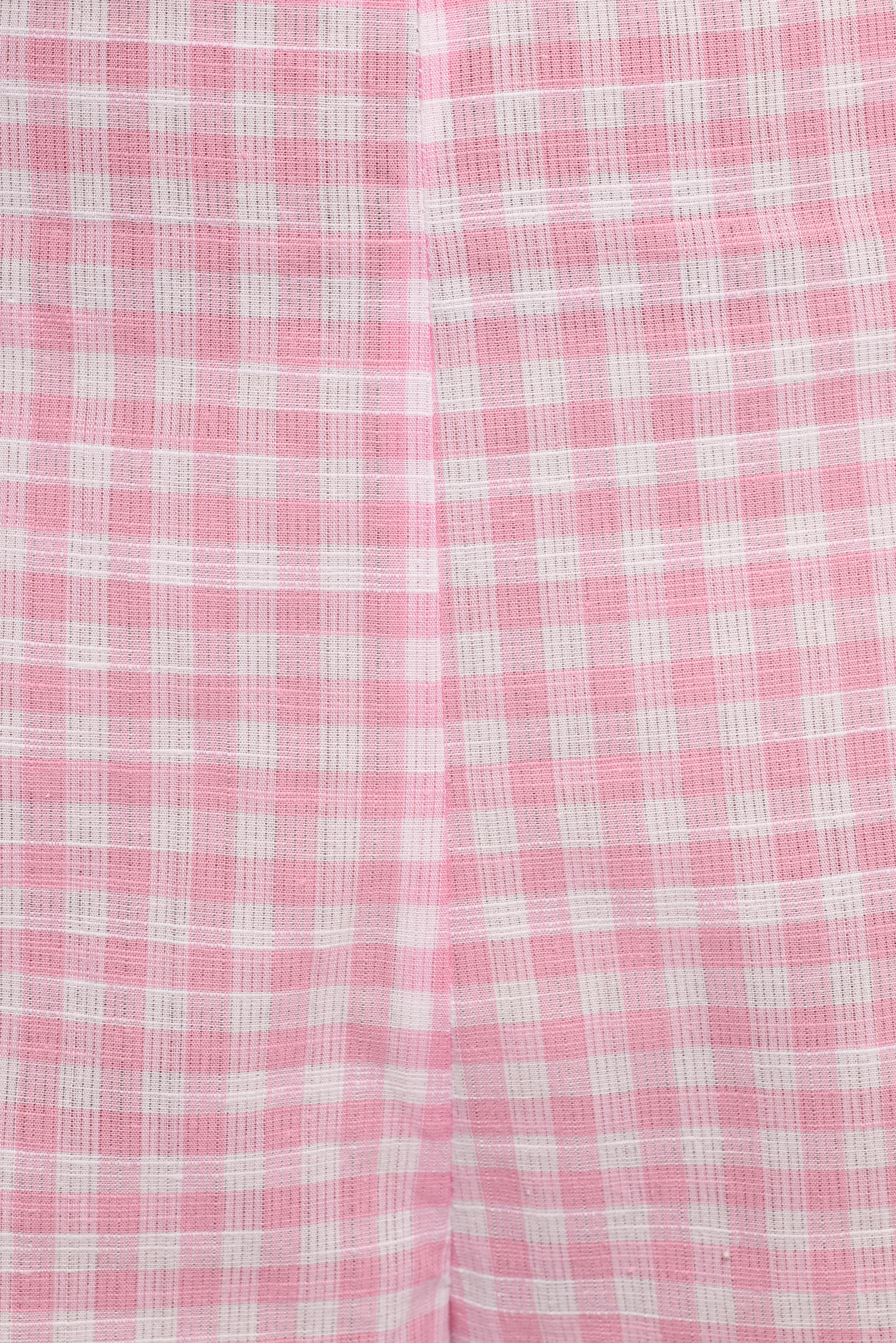Devlin Cotton Pant - Pink Gingham