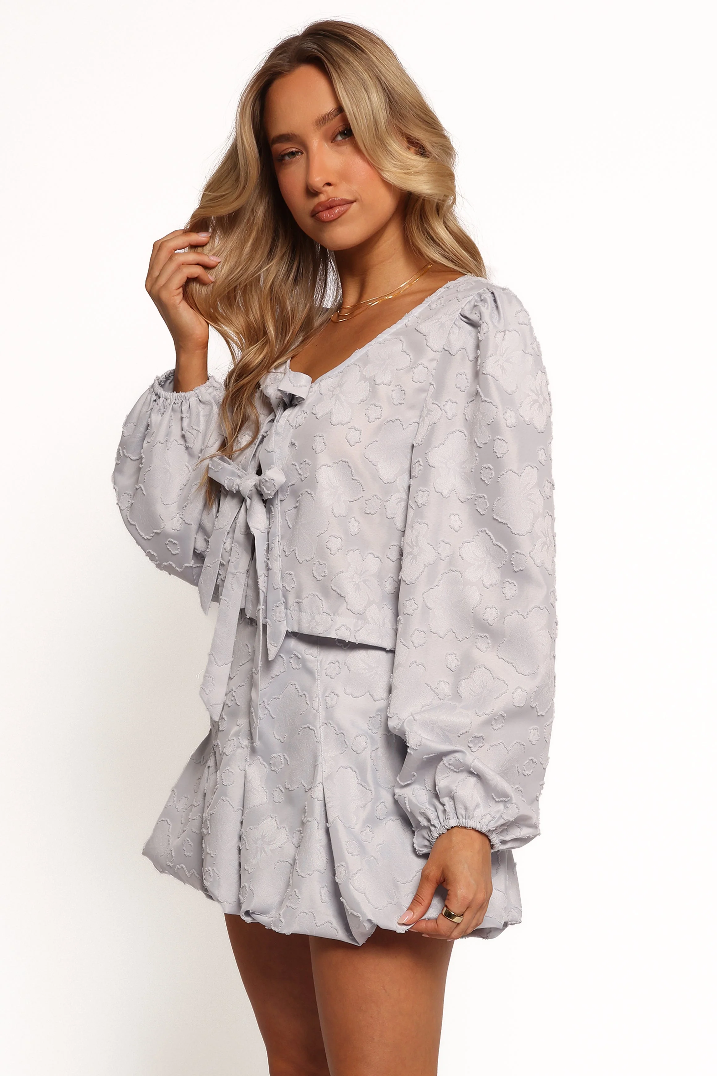 Stevie Two Piece Set - Dusty Blue