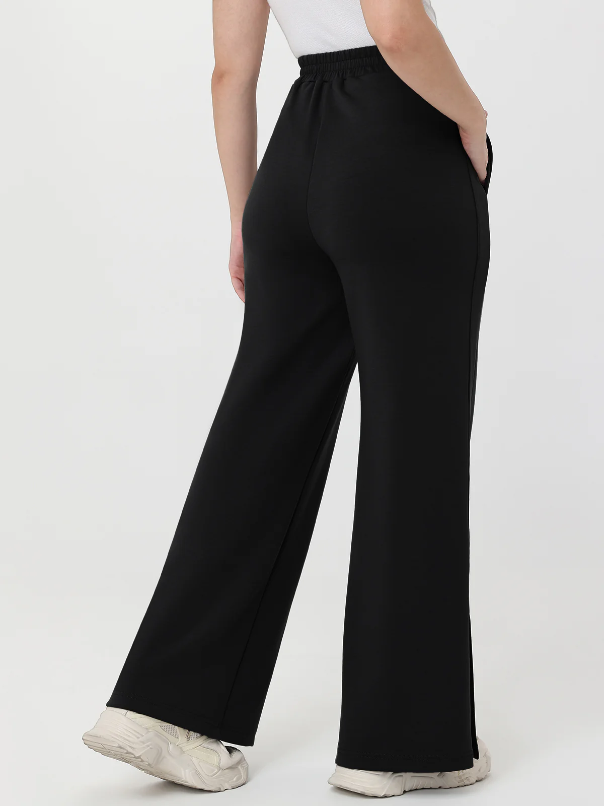 High-Rise Wide Leg Track Pants