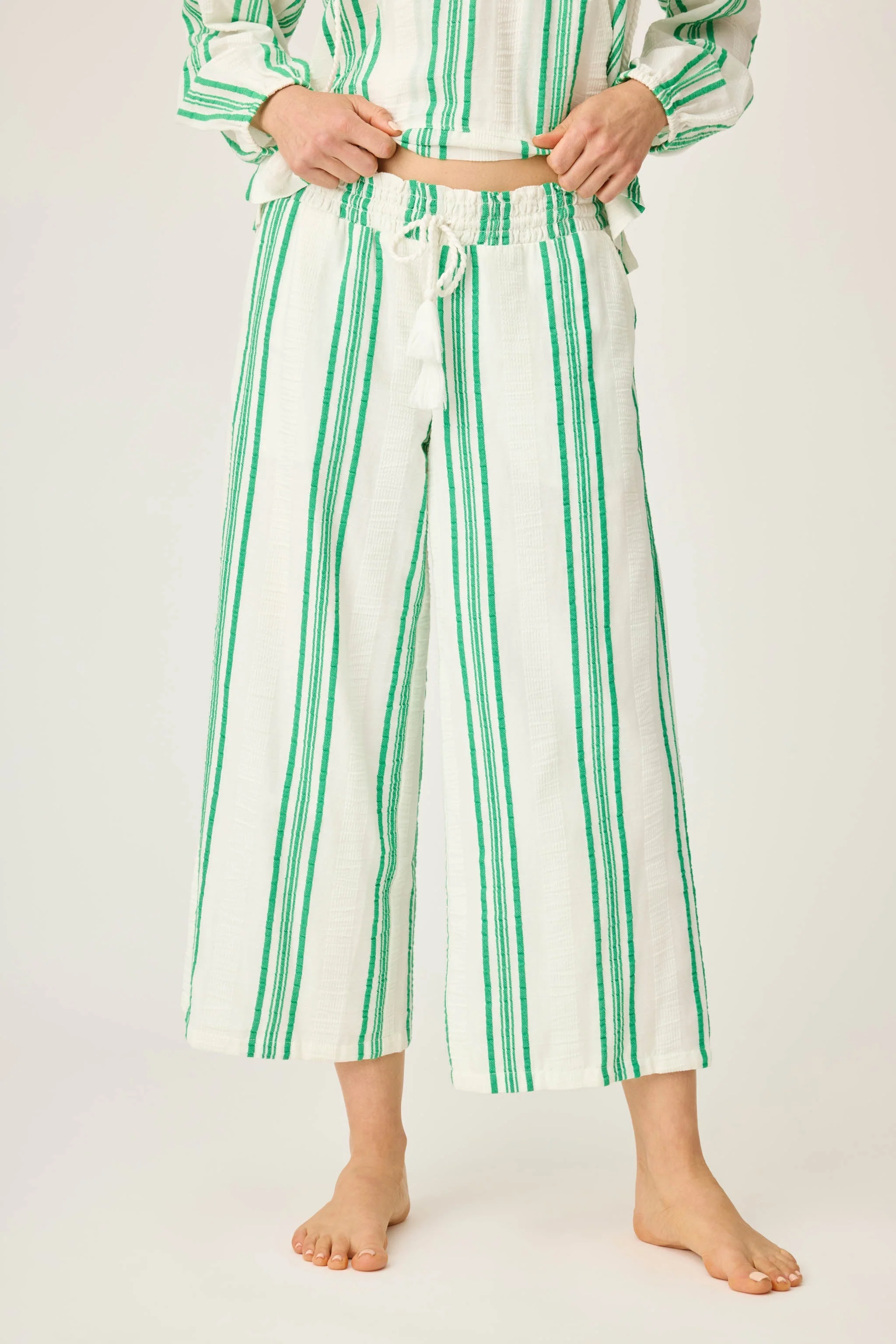 Beachcomber Wide Leg Cropped Pants
