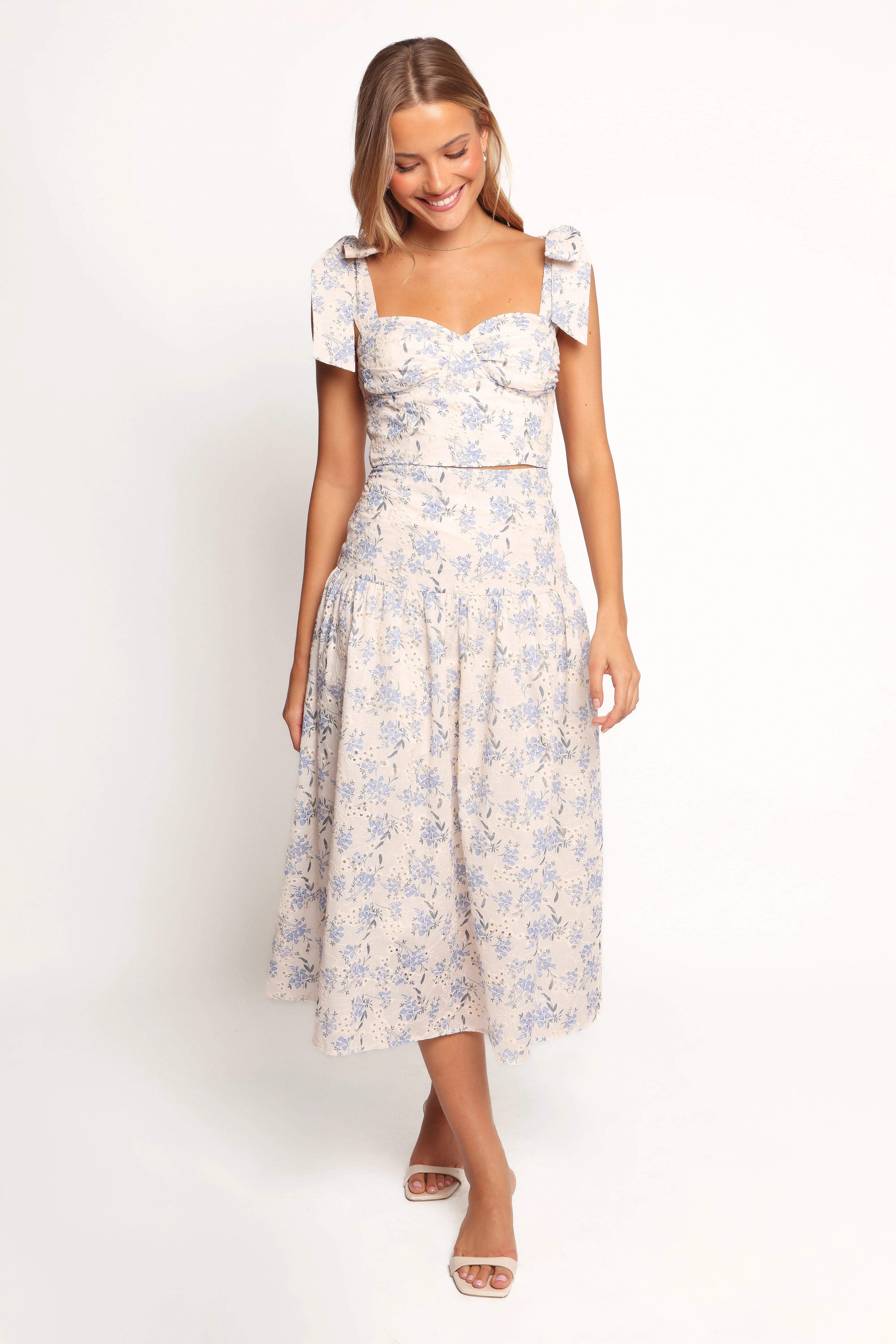 Kara Two Piece Set - Blue Floral