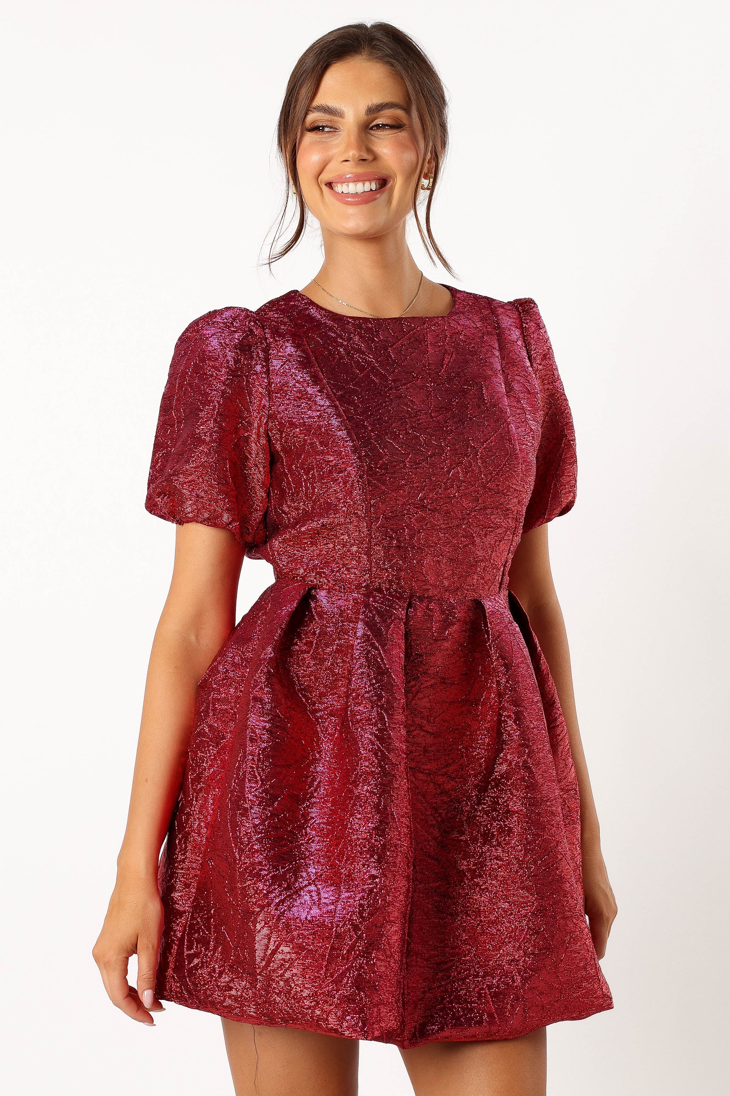 Jadore Mini Dress - Red Magenta