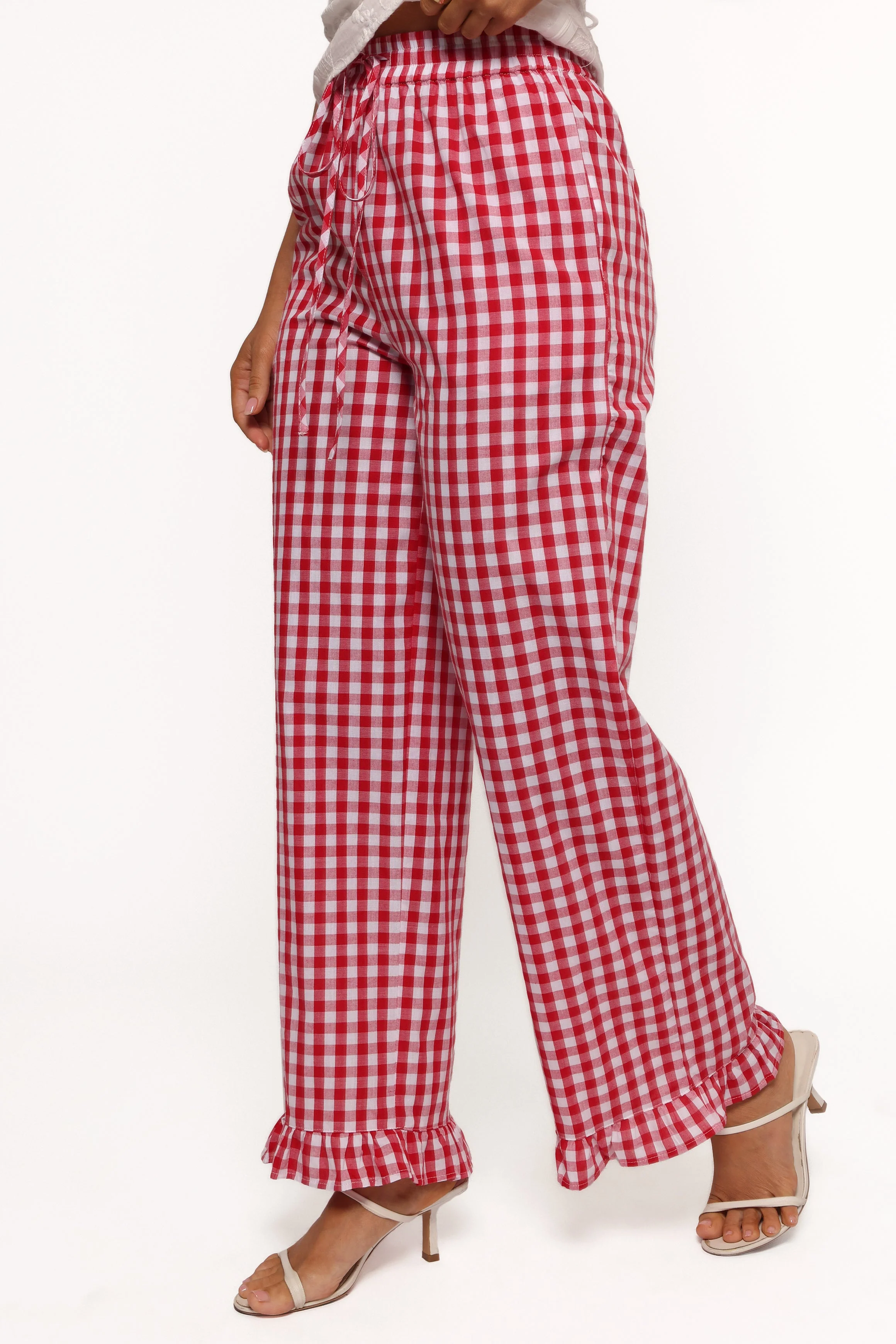 Marina Pant - Red Gingham