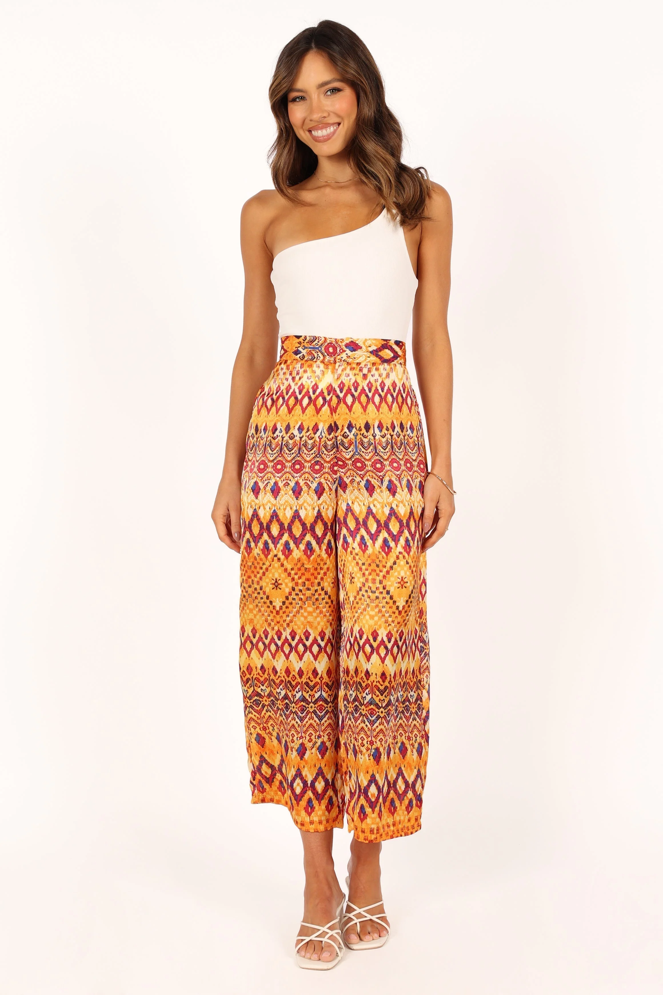 Marigold Wide Leg Pants - Tan