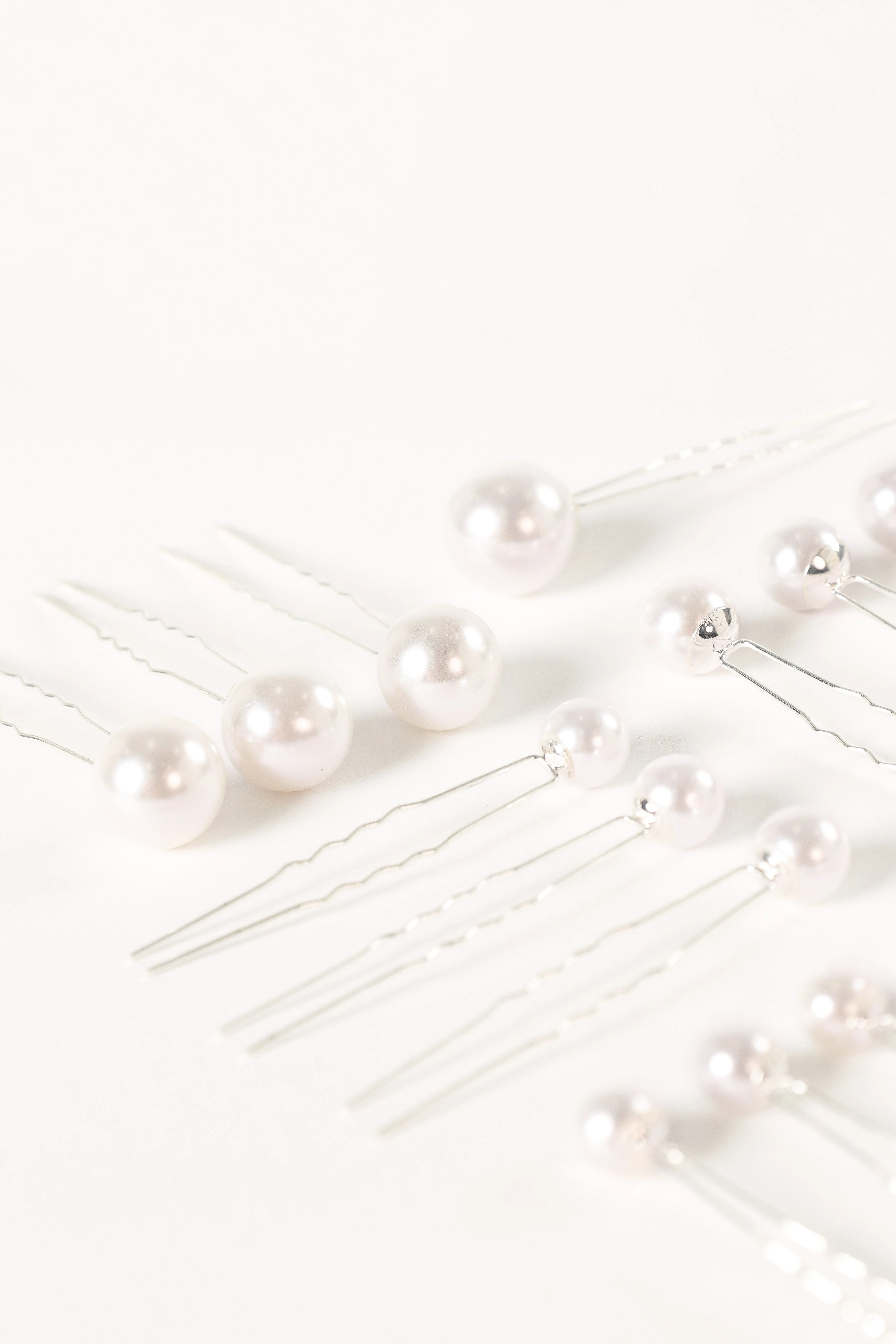 Laina Hair Pins - Pearl