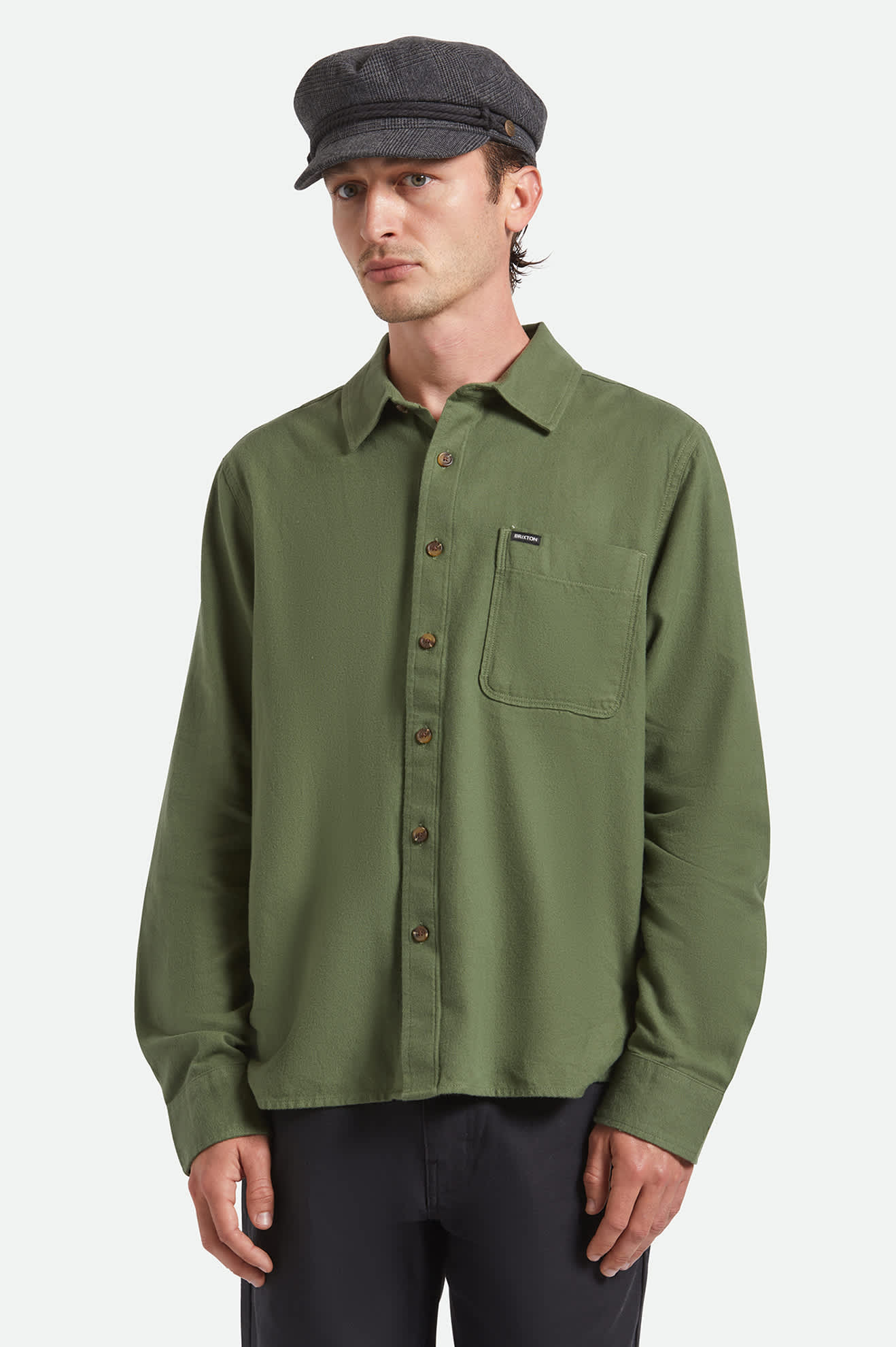 Fiddler Fisherman Cap - Grey Shadow Plaid