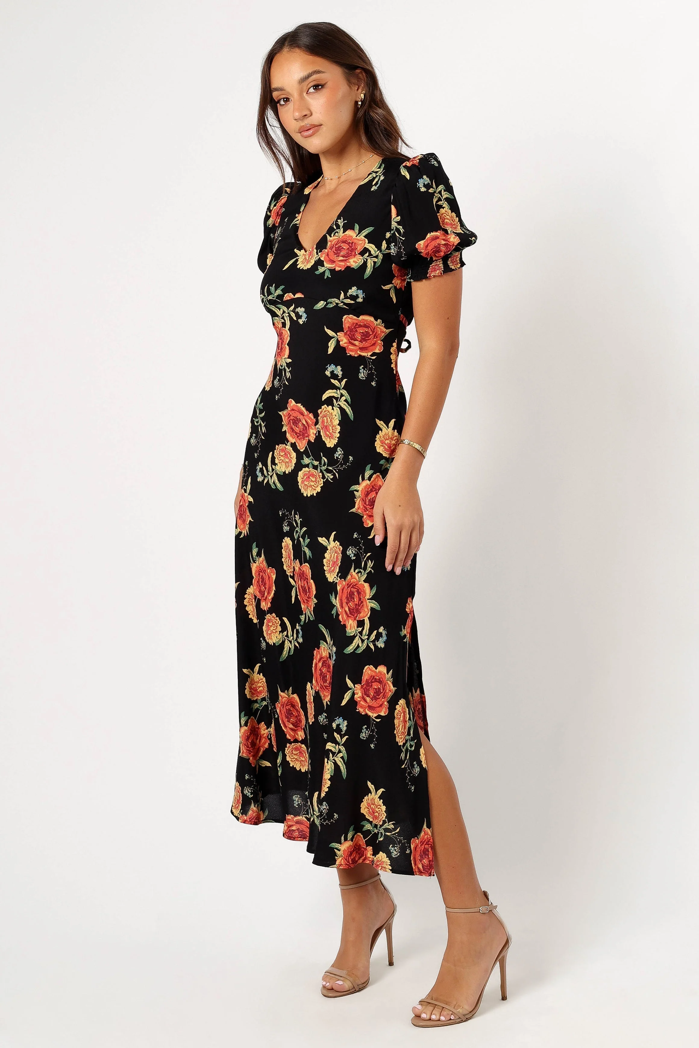 Christine Midi Dress - Sunset Floral