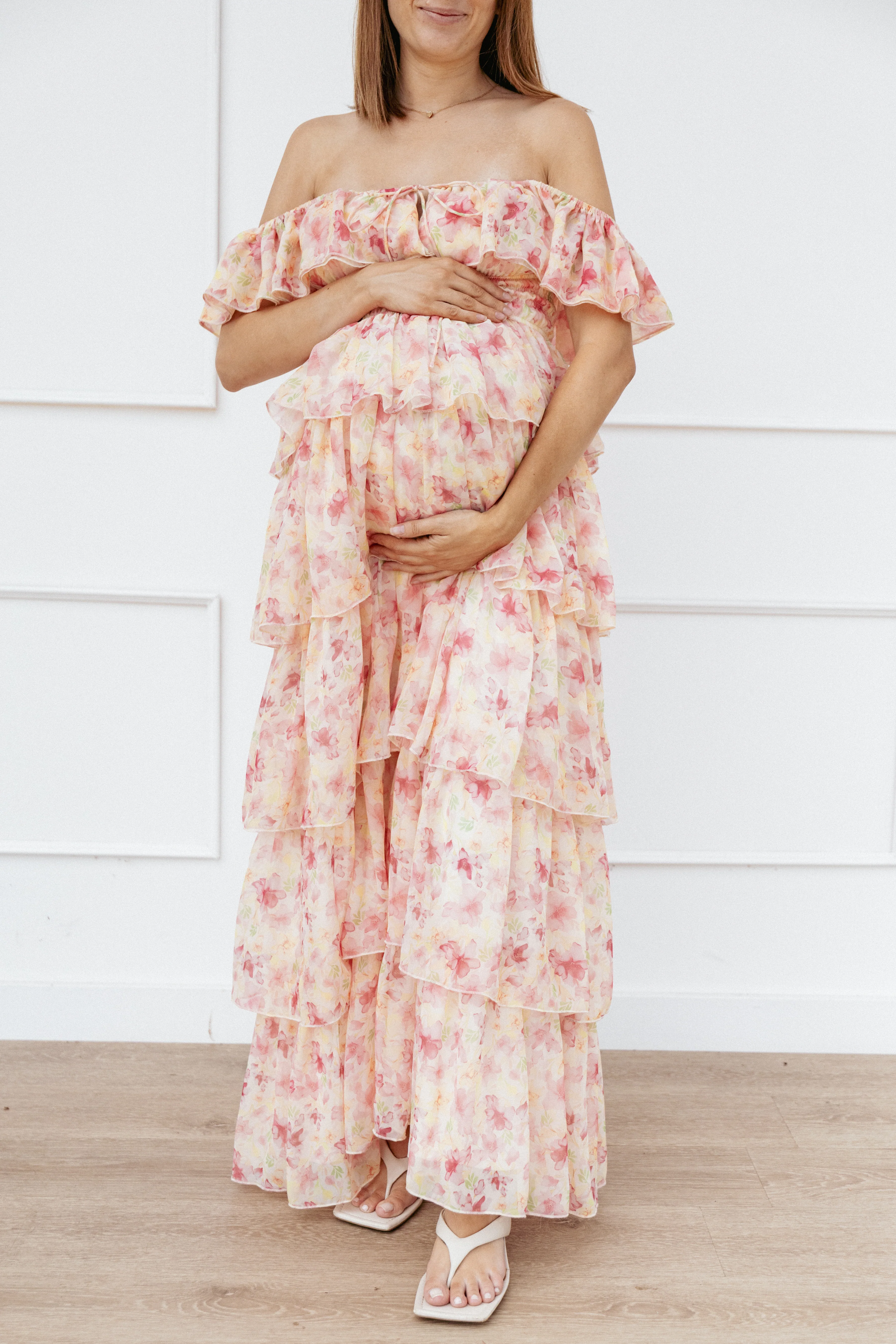 Belle Maxi Dress - Pink Floral