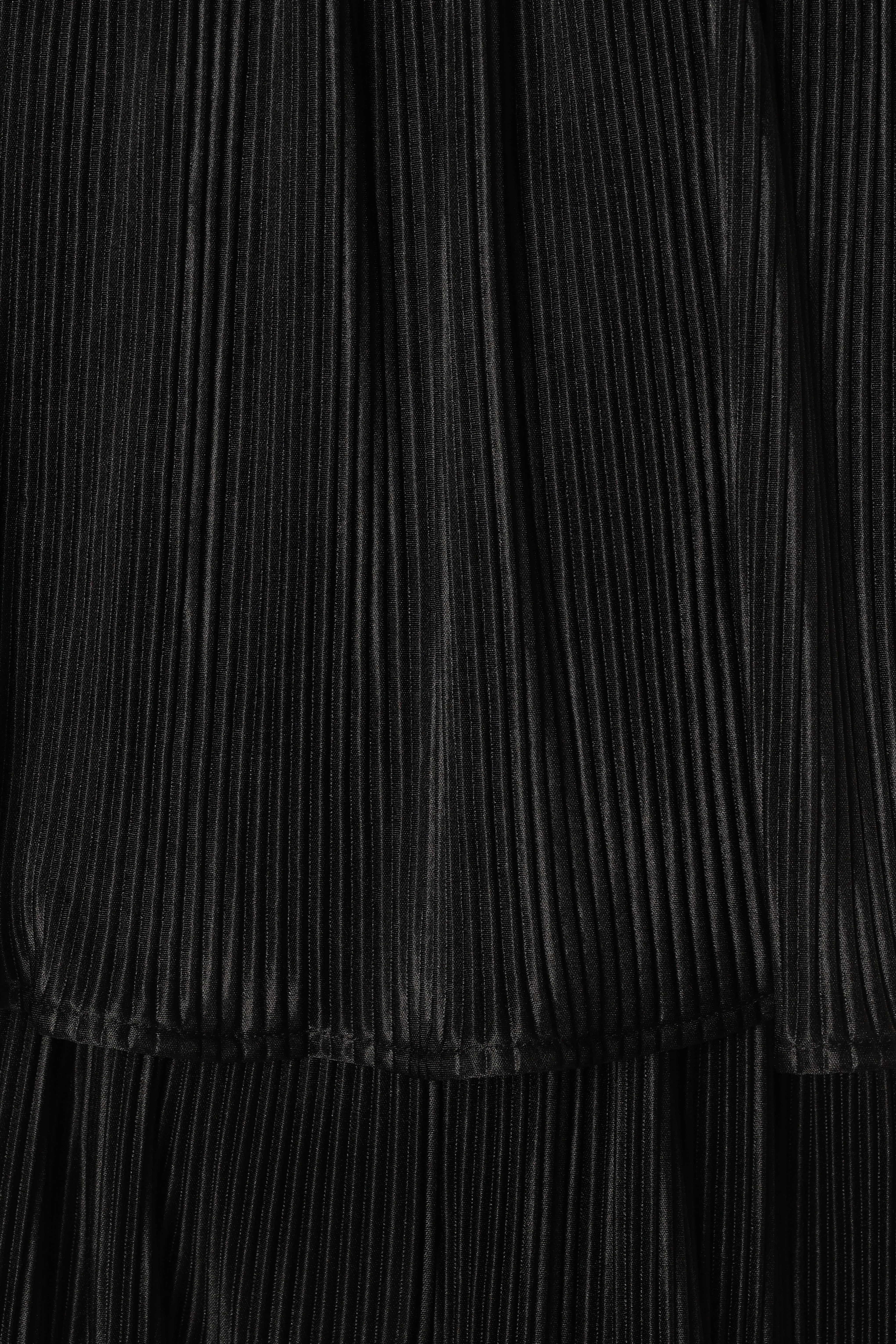 Jillian Plisse Jumpsuit - Black