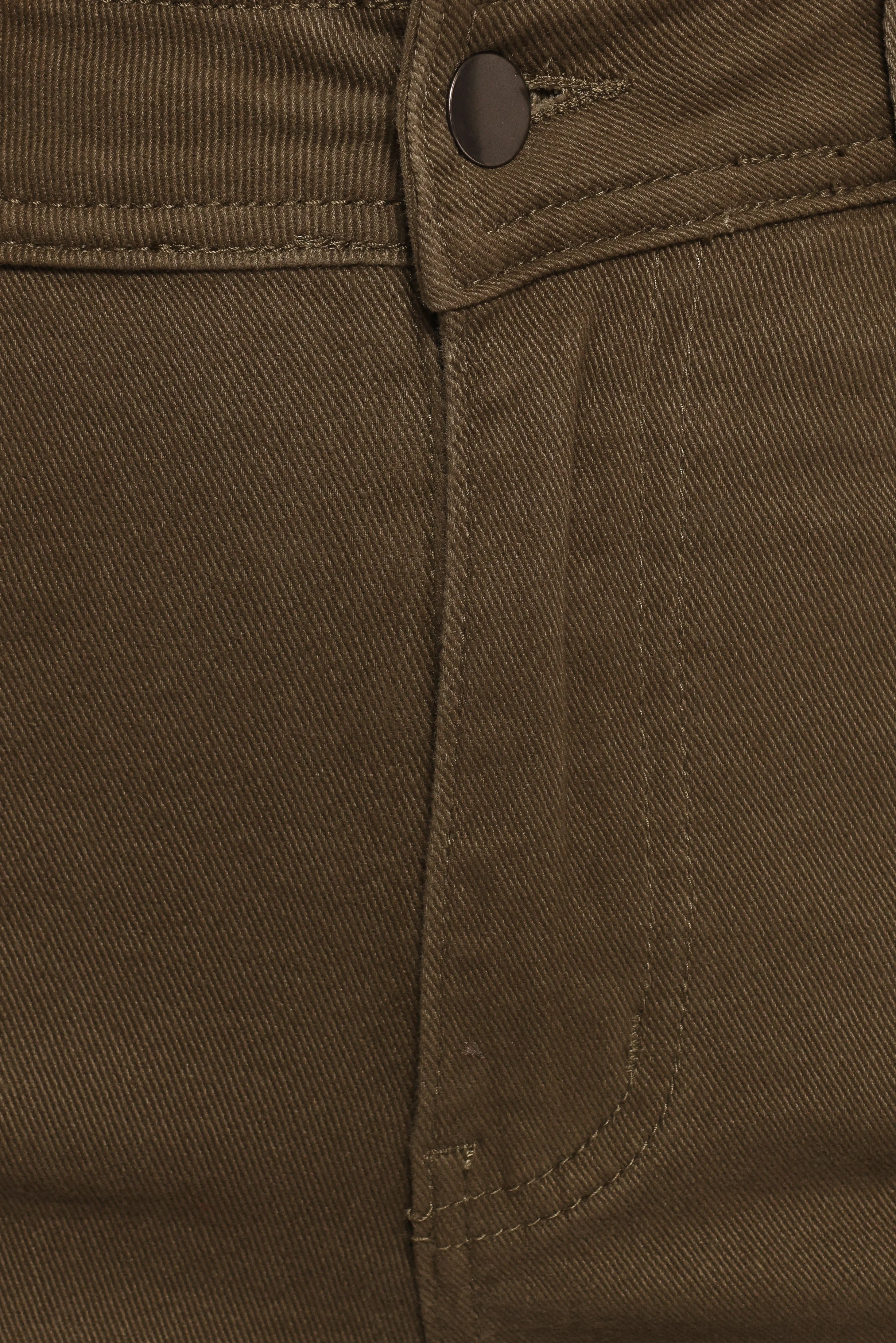 Georgette High Waisted Straight Leg Pants - Olive