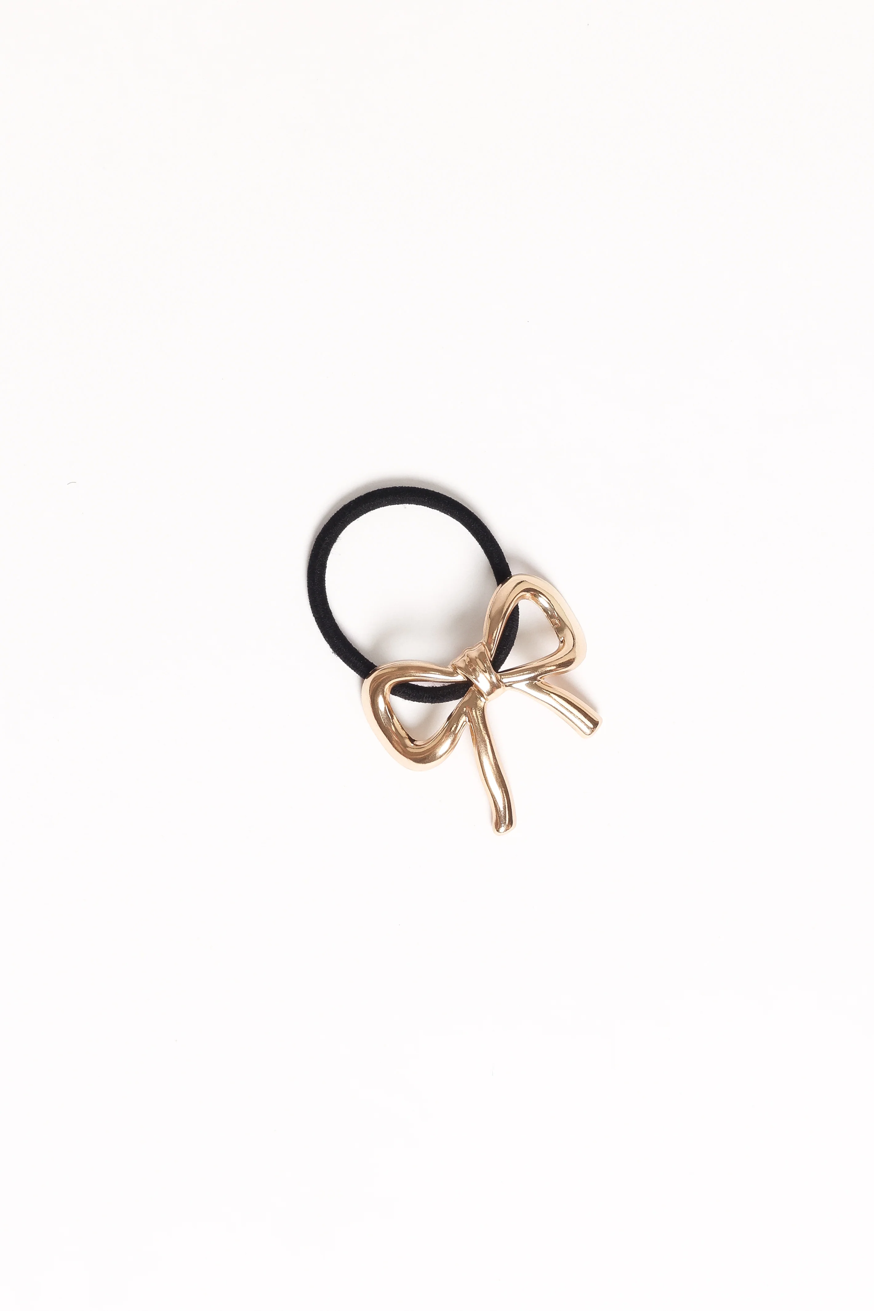 Roxy Bow Hair Tie - Gold