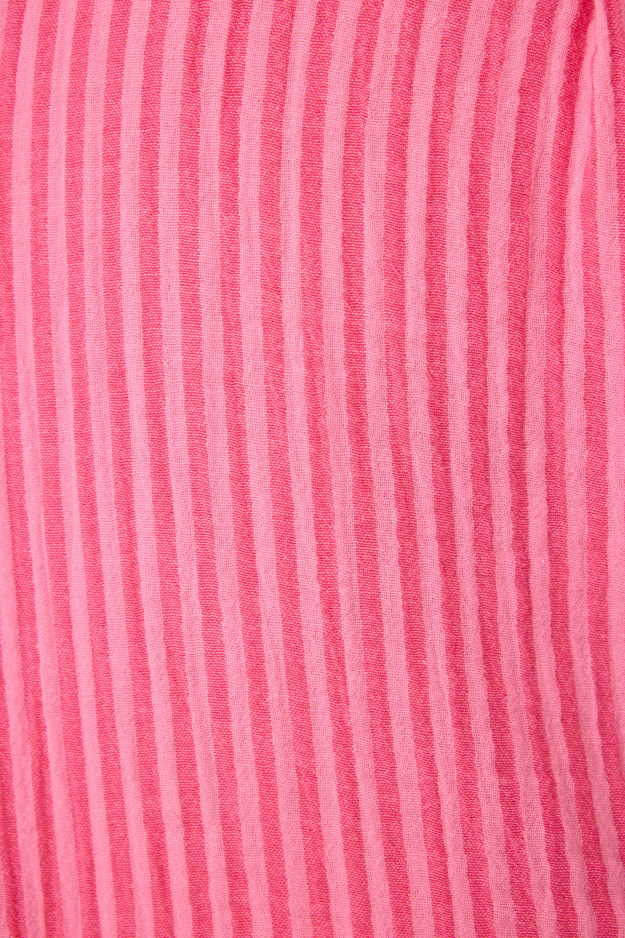 Back From The Beach Striped Gauze Shirt