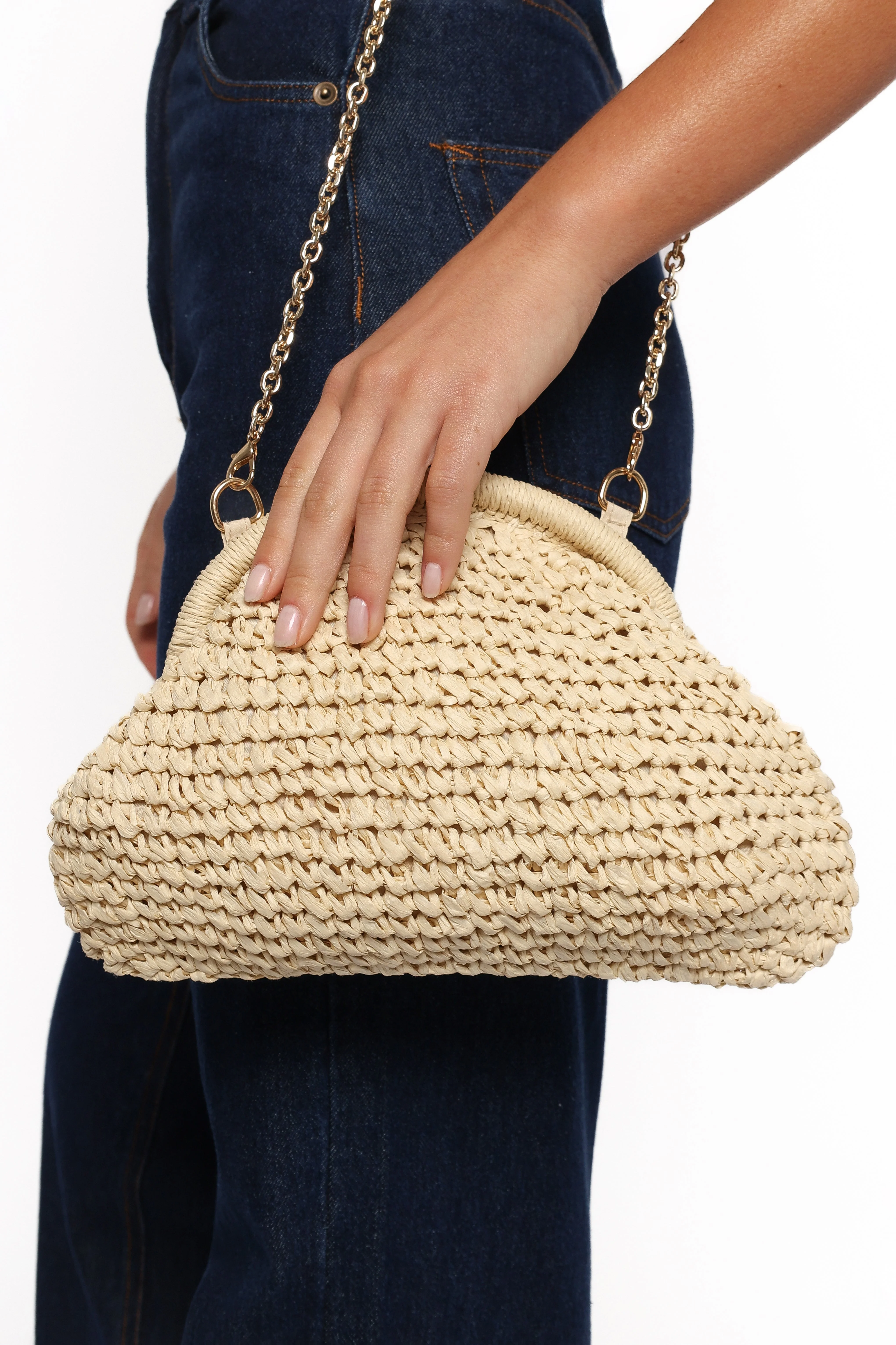 Bett Clutch Bag - Natural/Raffia