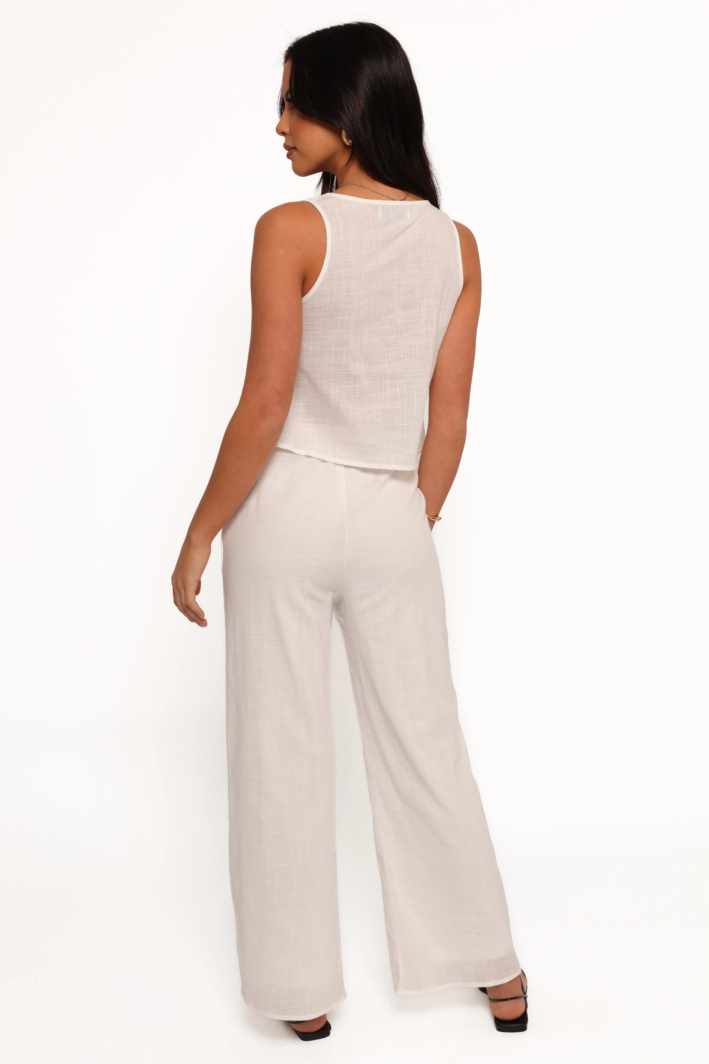 Rhaena Pant Set - White