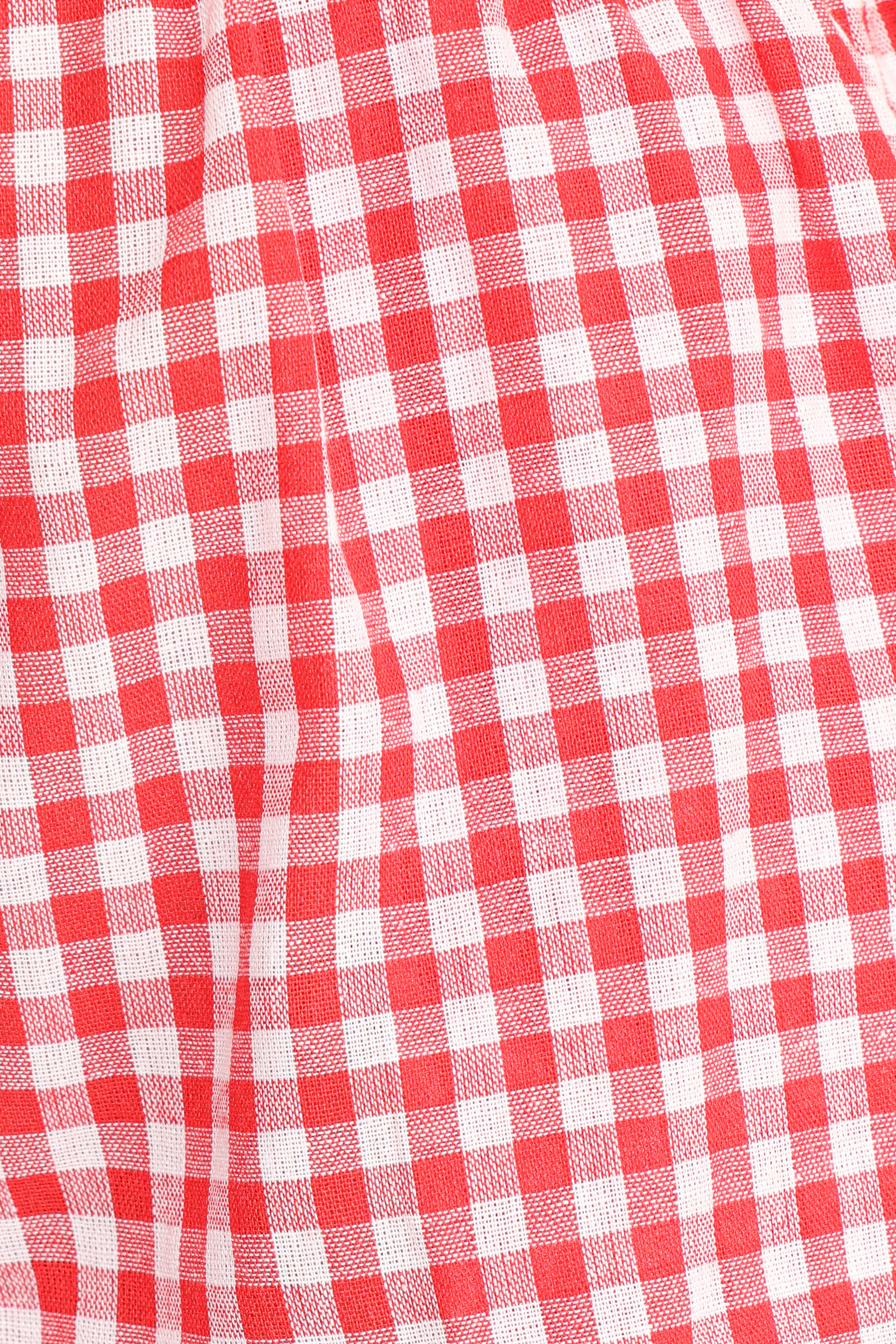 Daphne Short Set - Yellow Red Gingham