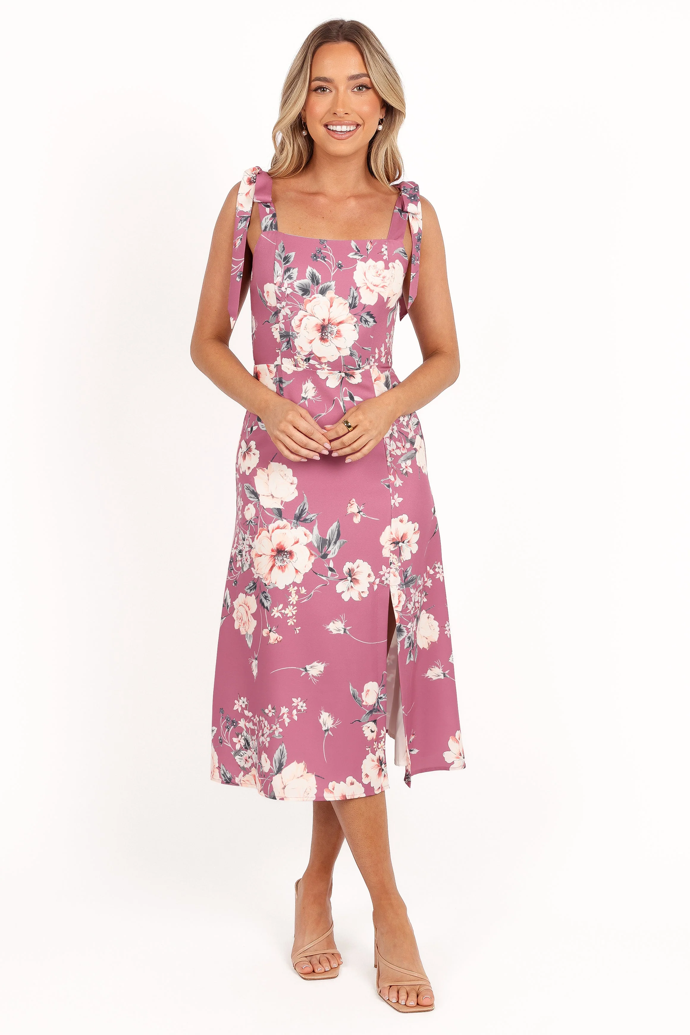Laurel Dress - Dark Rose Floral