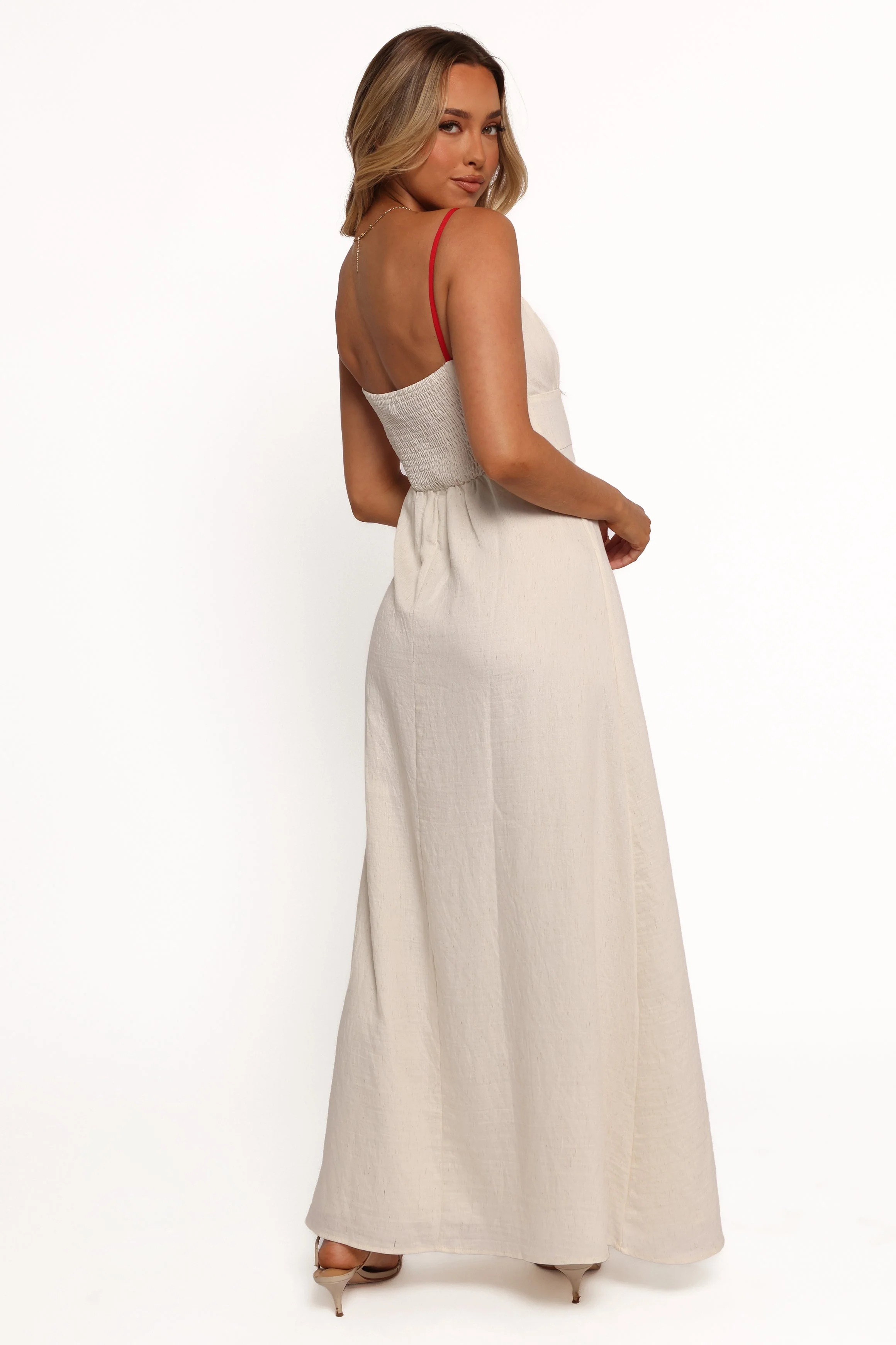 Gracie Midi Dress - Oatmeal