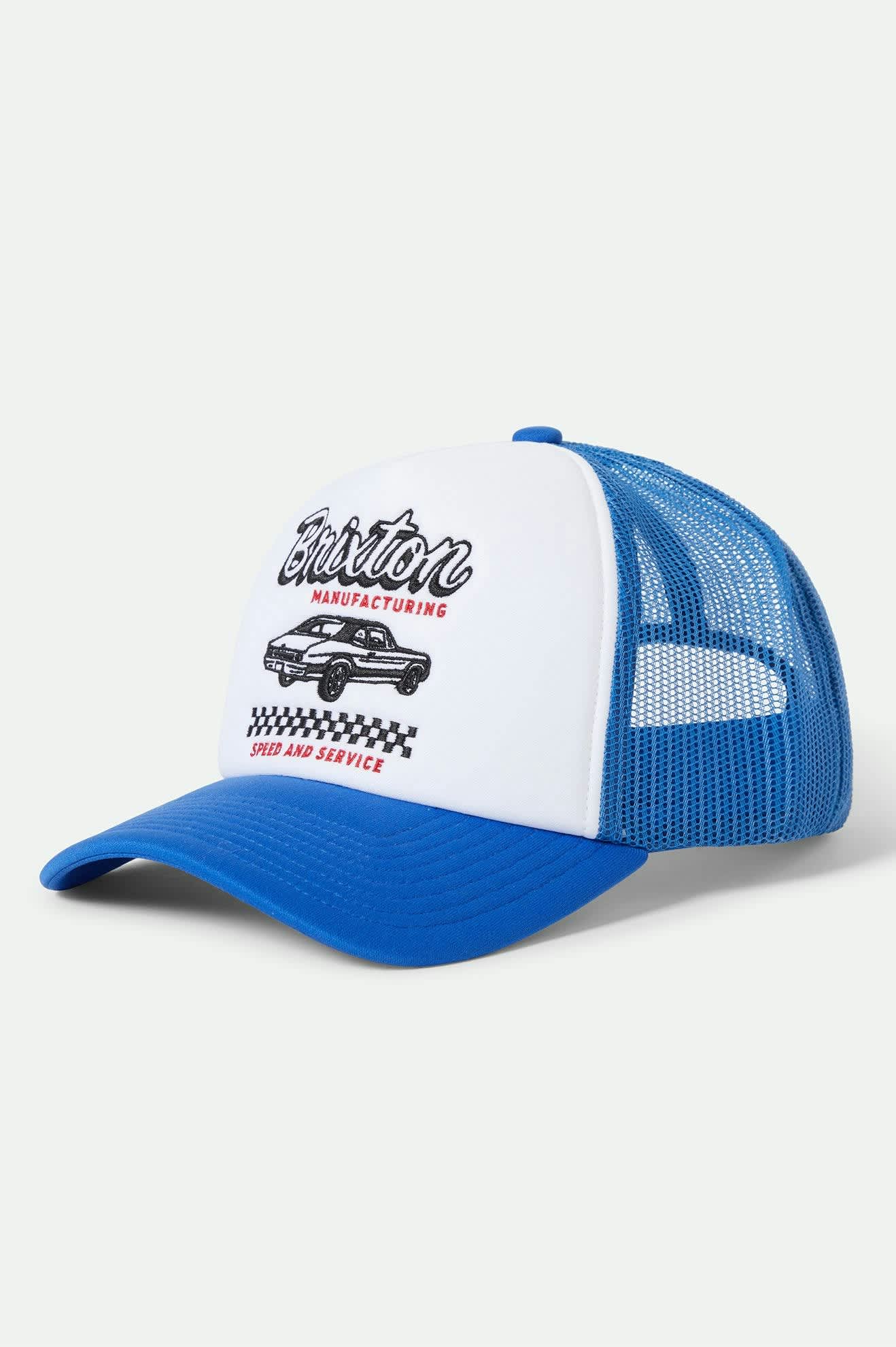 Speed and Service Netplus Trucker Hat - Electric Blue