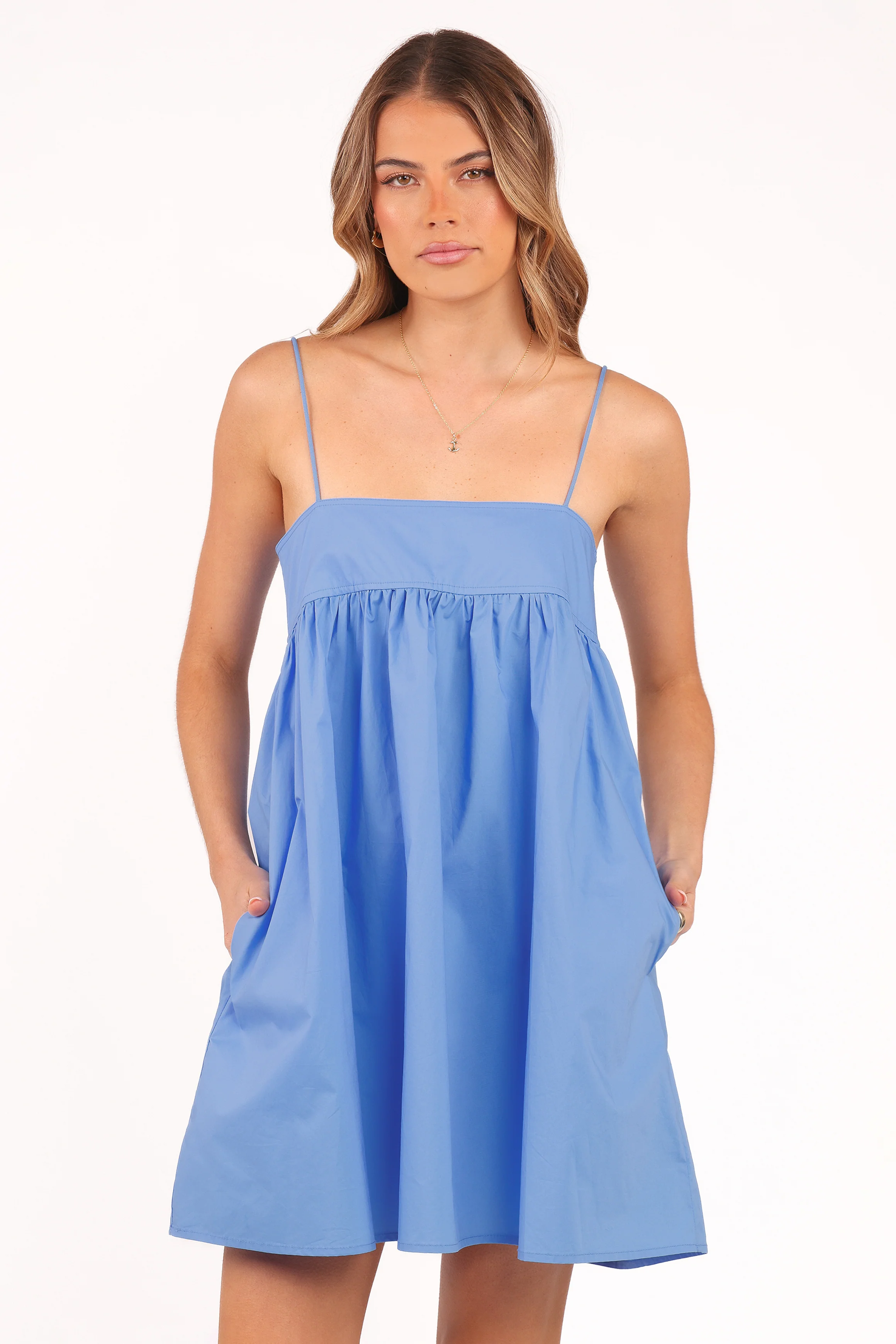 Serina Mini Dress - Blue