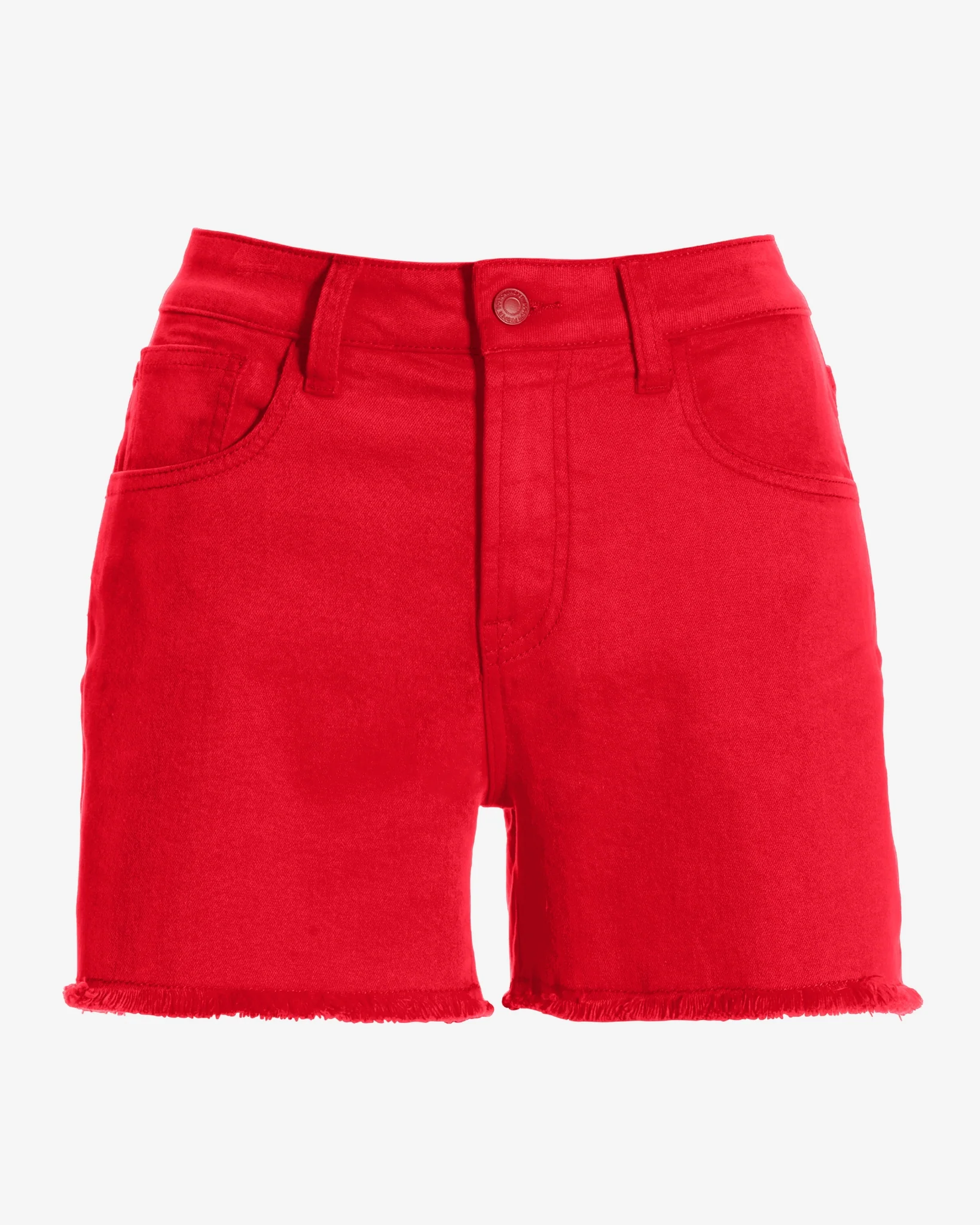 Proper Cutoff Denim Short Racing Red