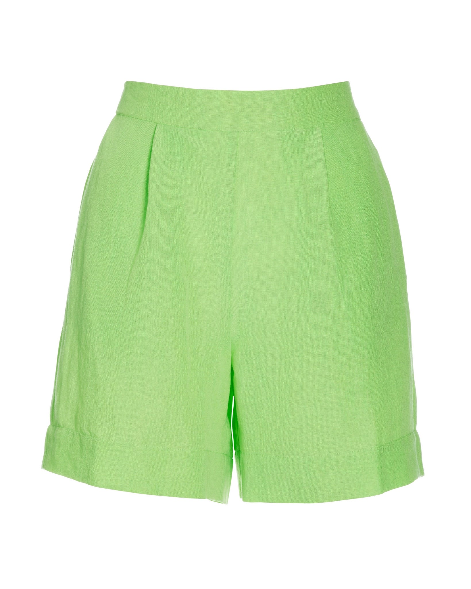 Effortless Pull-On Linen Short Paradise Green