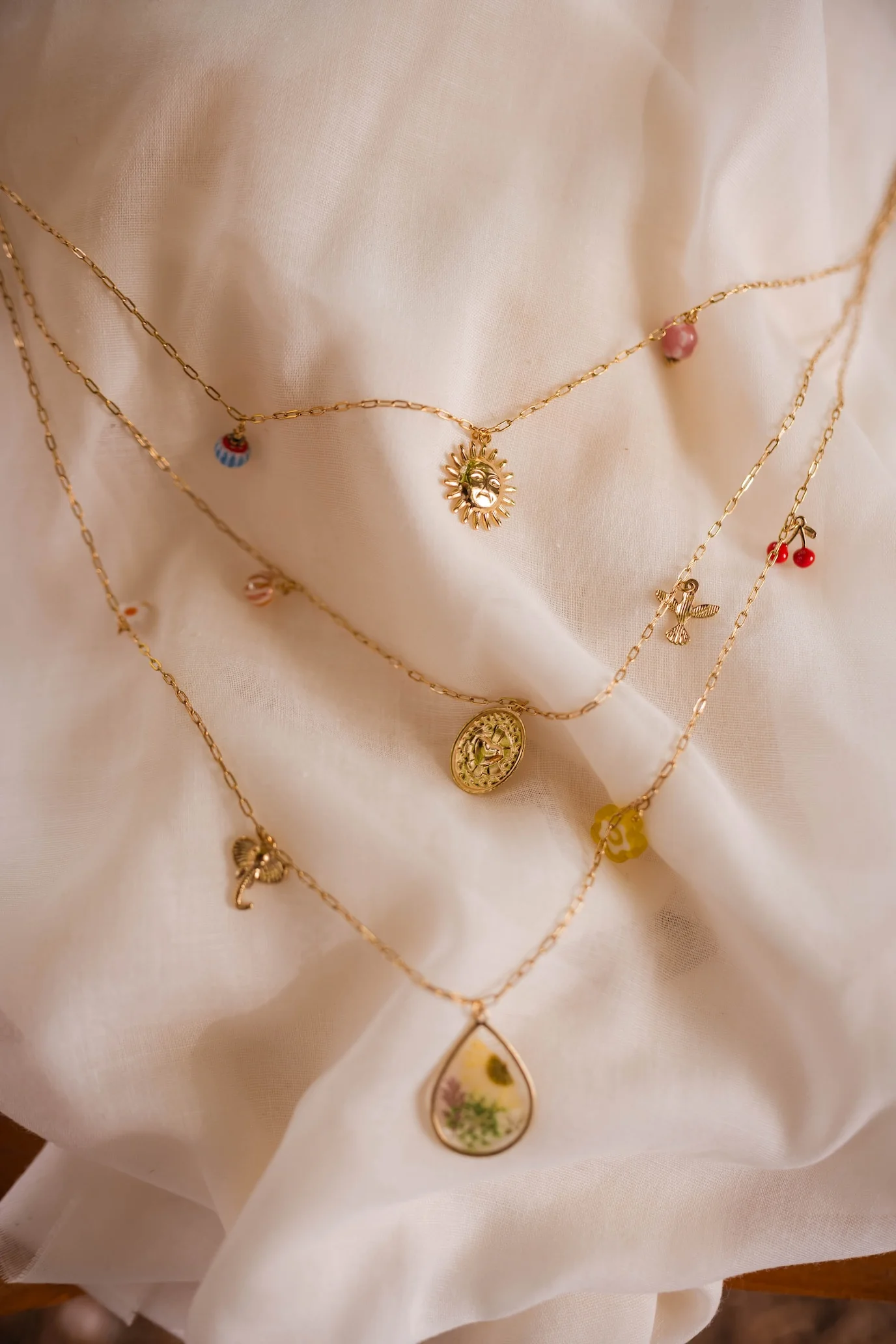 Golden Gera Necklace