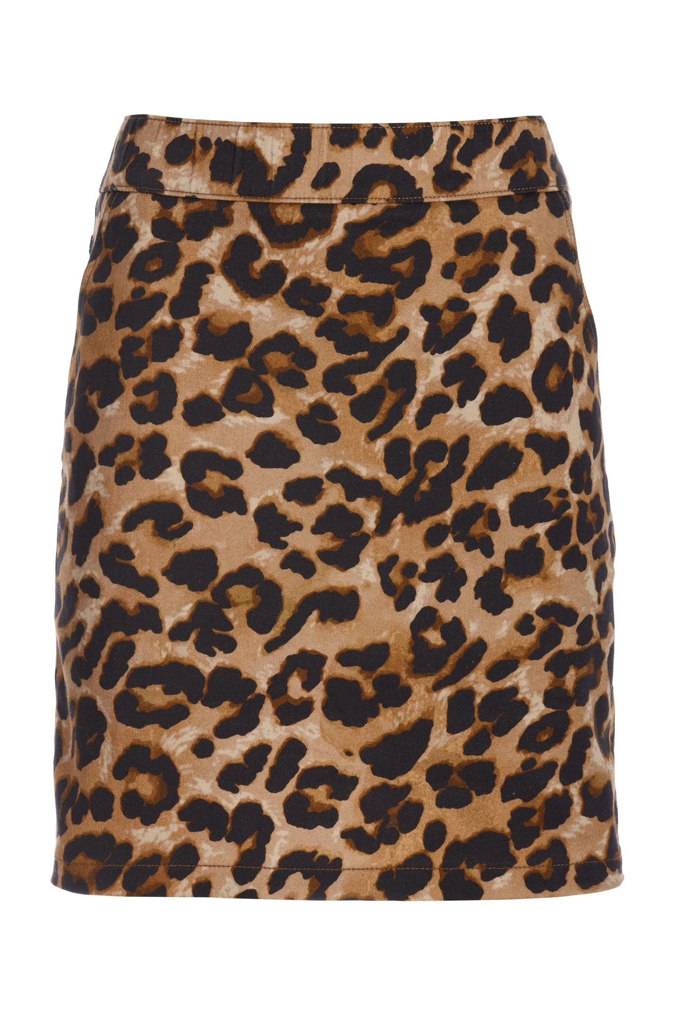 Exploded Cheetah Print Pull On Skort Neutral