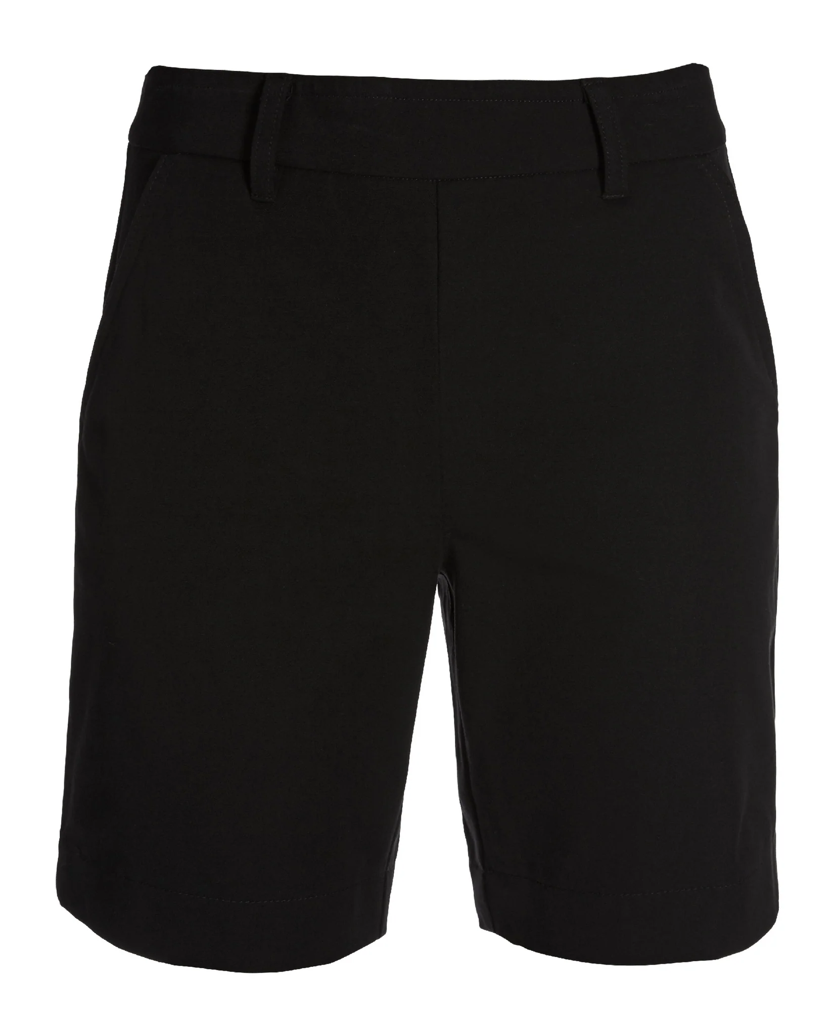 Twill Pull-On Seven-Inch Short Black
