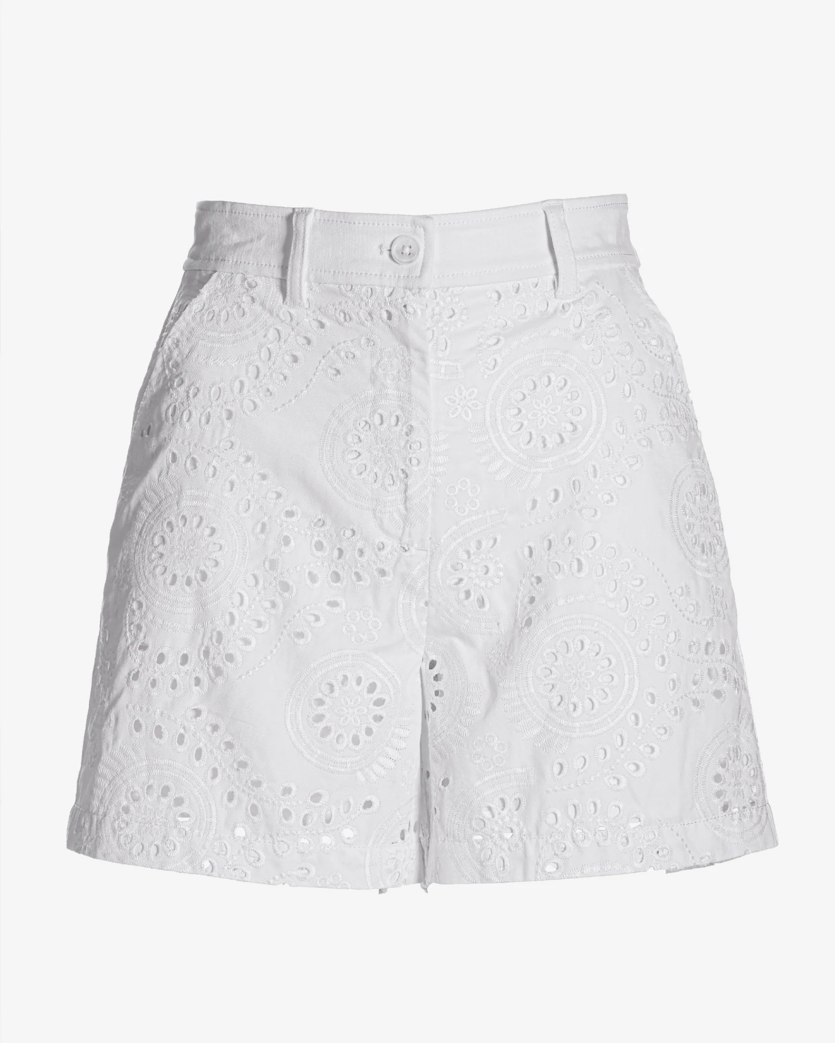 Eyelet pocket detail short White