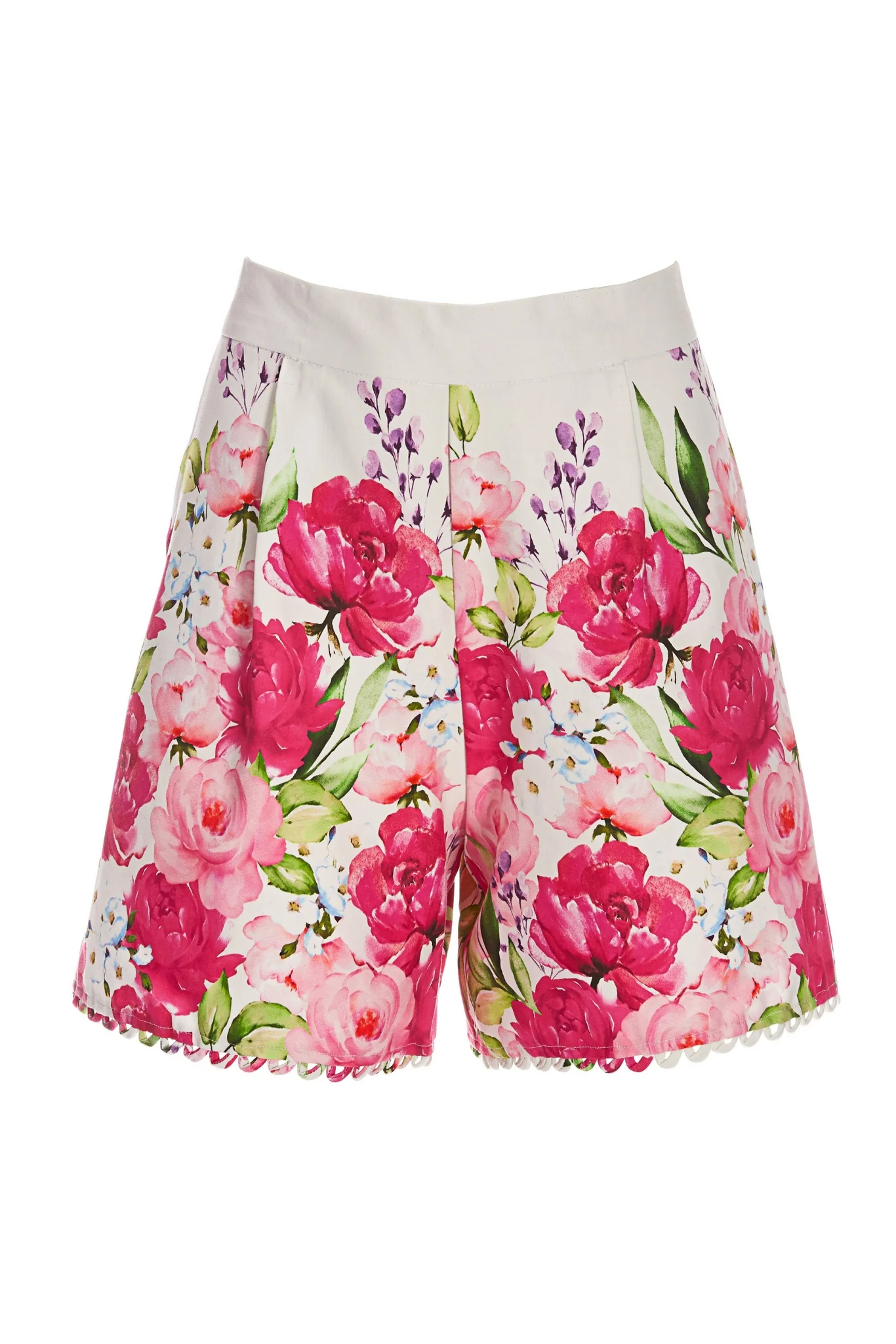 Garden Party Printed Shorts Pink Multi