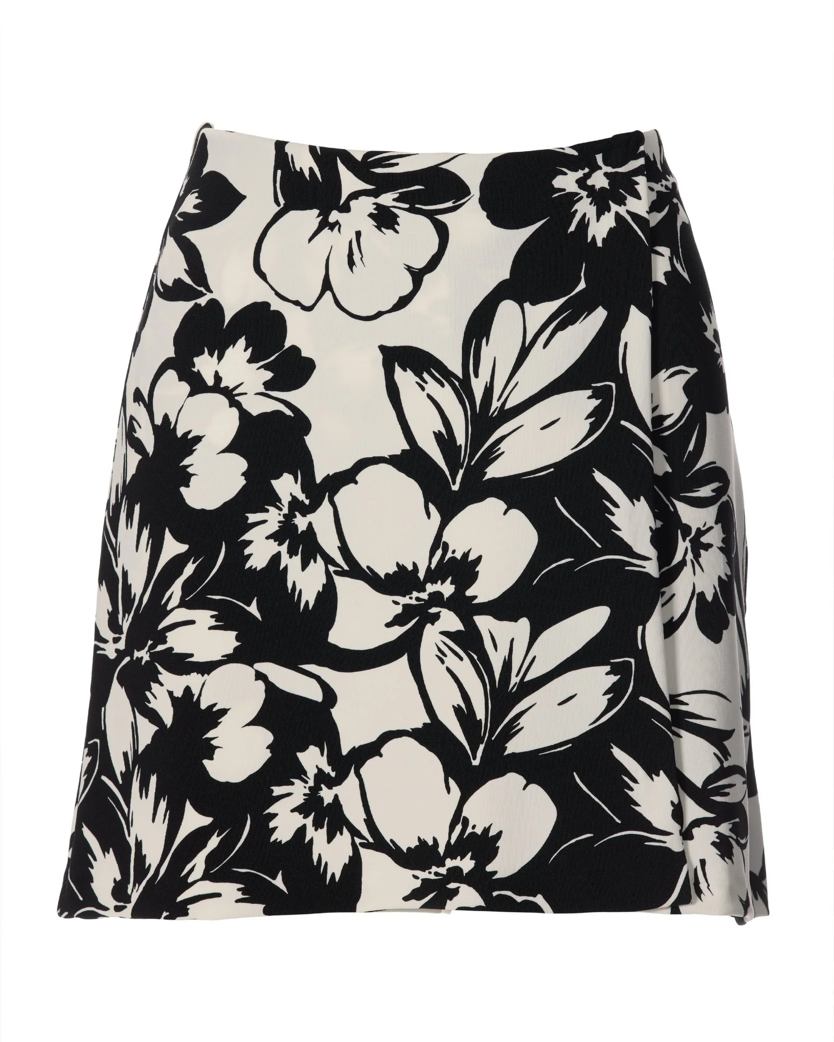 Beyond Travel Contrast Fleurs Print Skort Ivory Coast/Jet Black