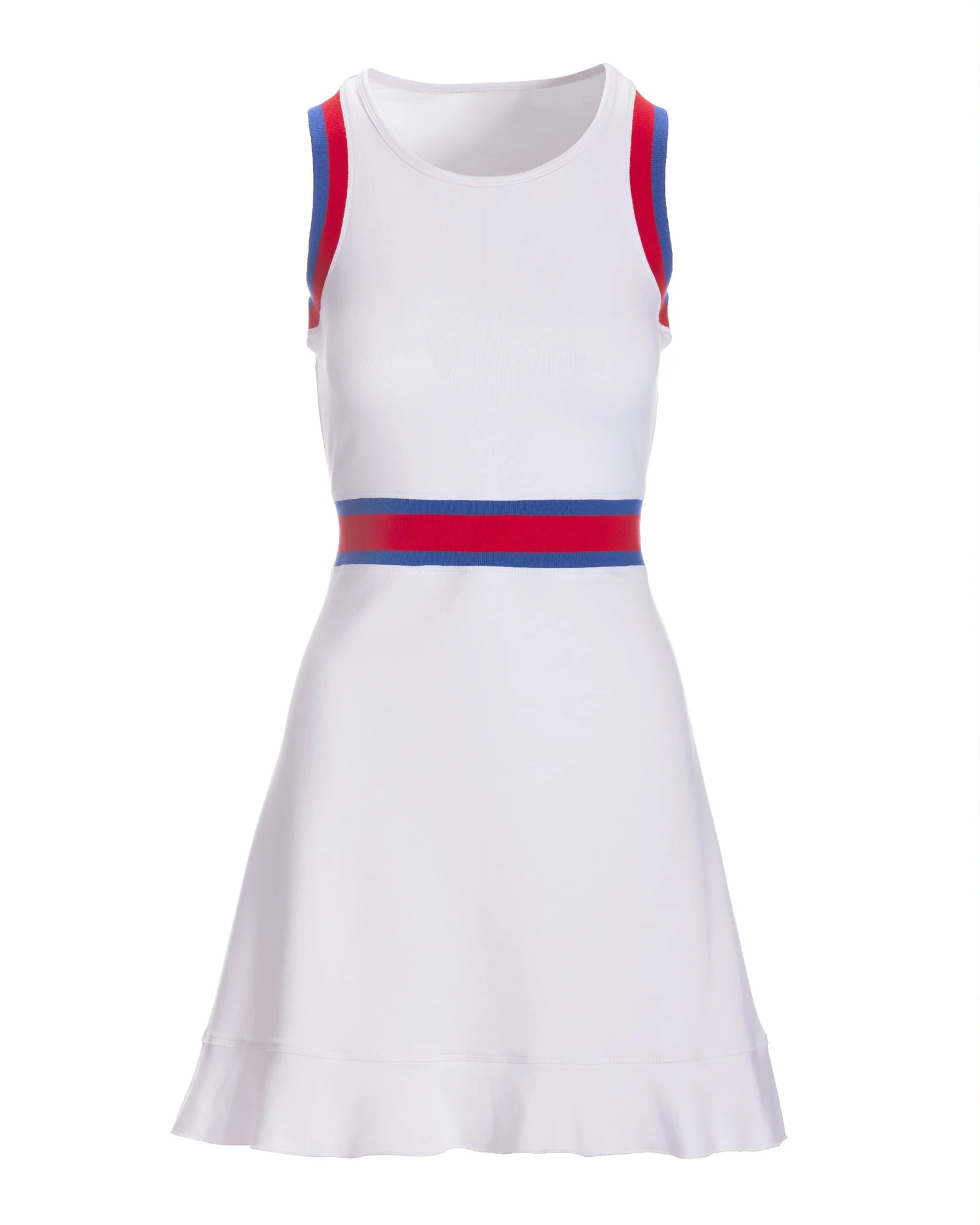 Striped Sport Dress White