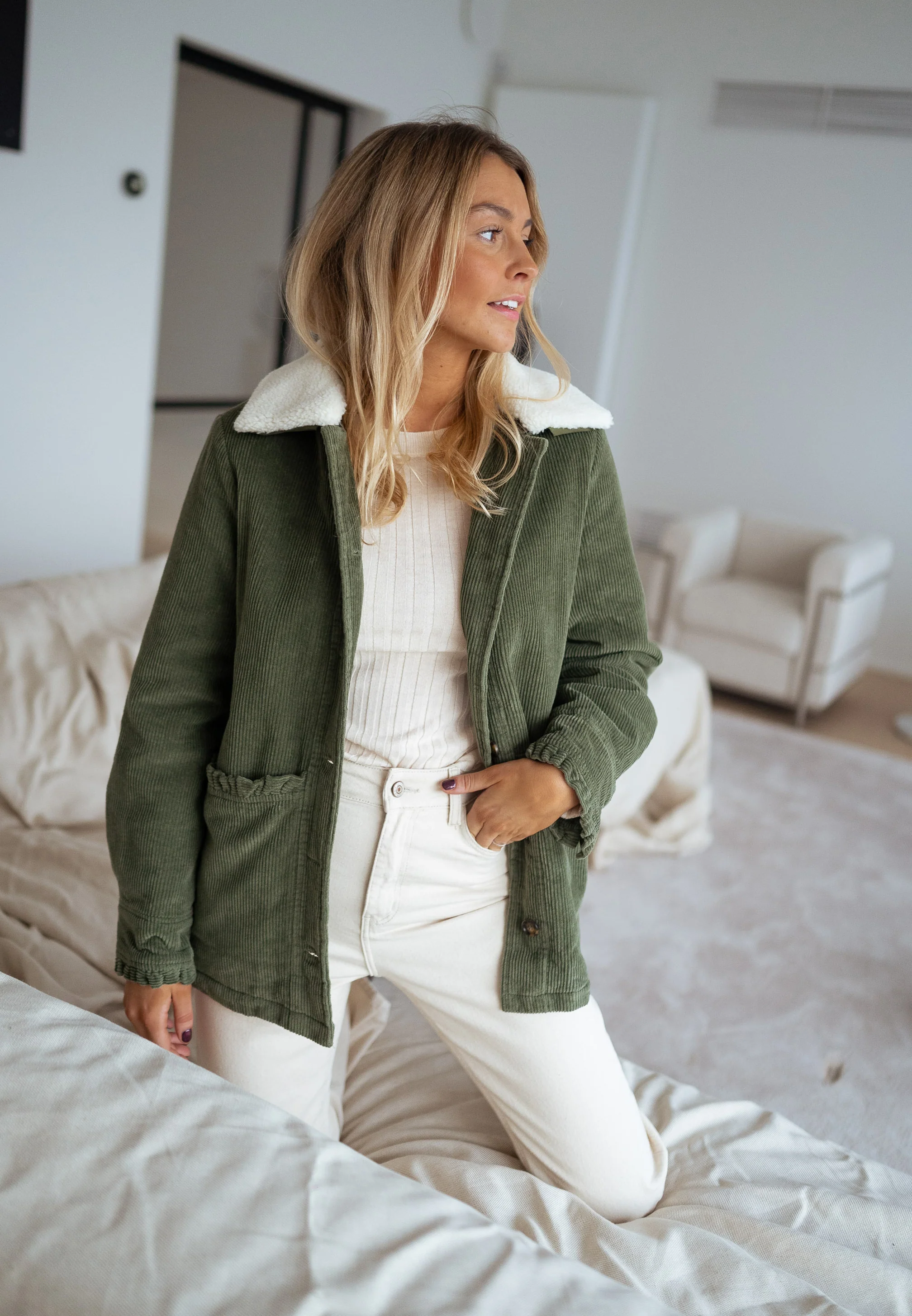 Khaki Etienne Coat